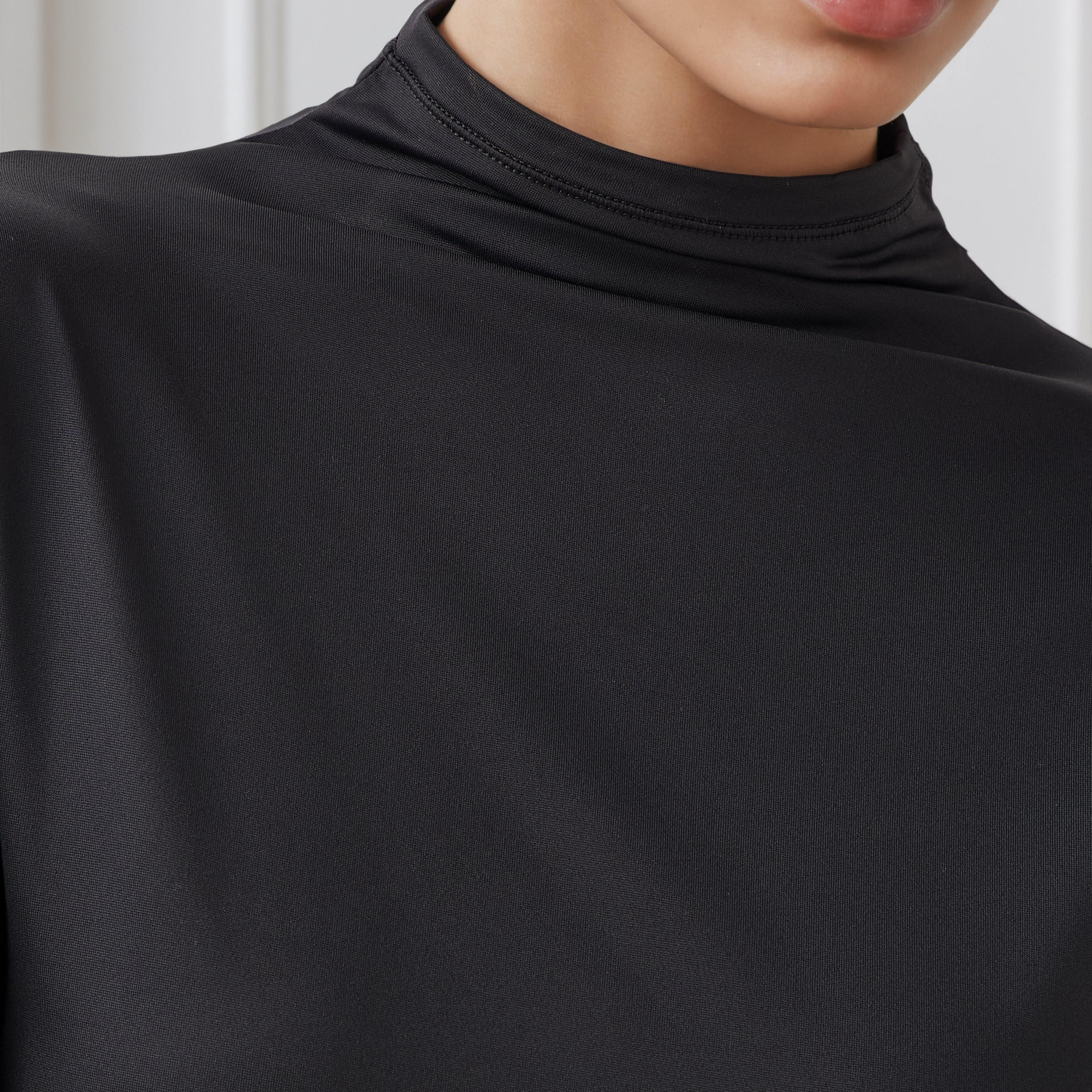 Regular Fit T-shirt with High Neck-women-clothing-tshirts-image-5