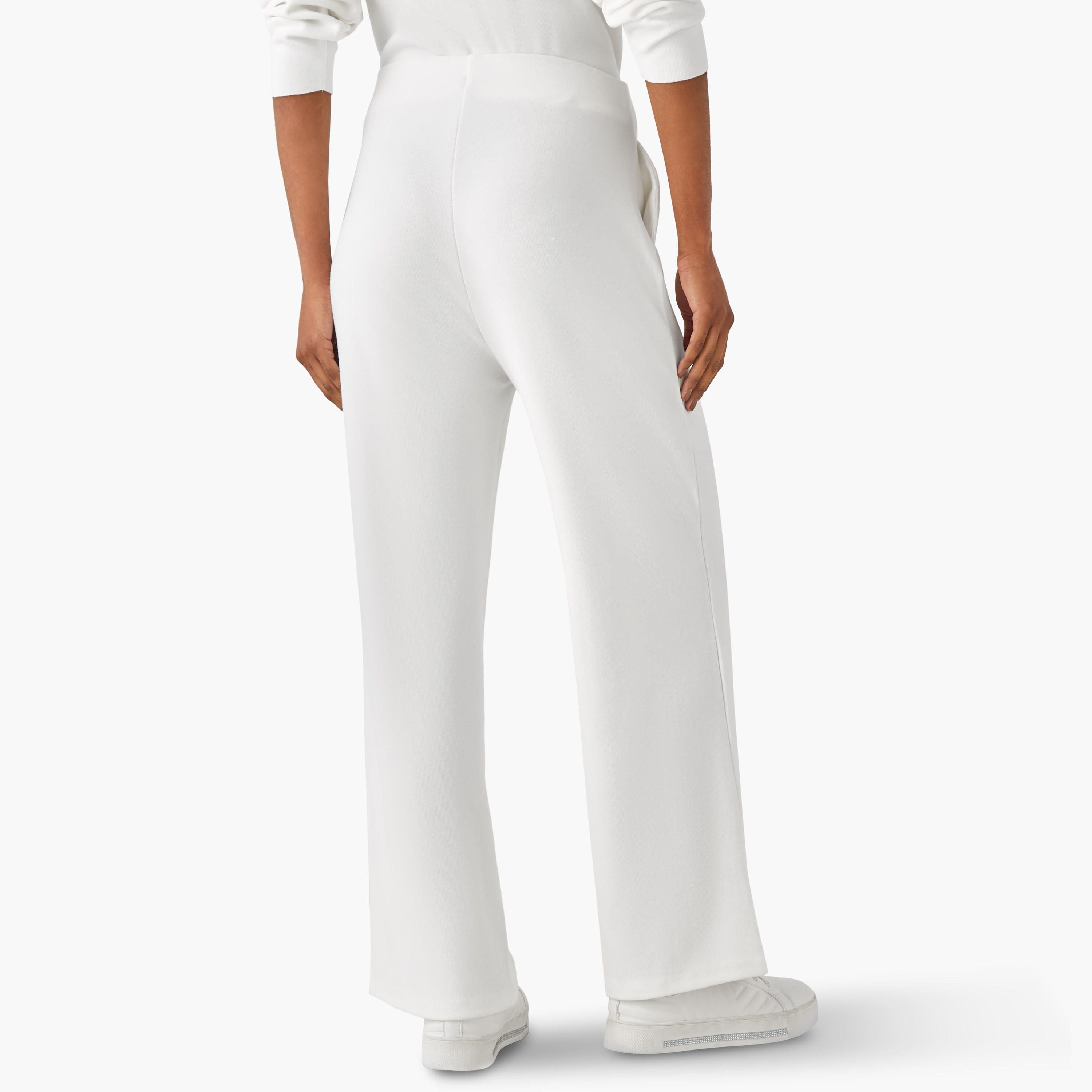 Wide Leg Flexi Waist Track Pants with Pockets-women-clothing-bottoms-joggers-image-3