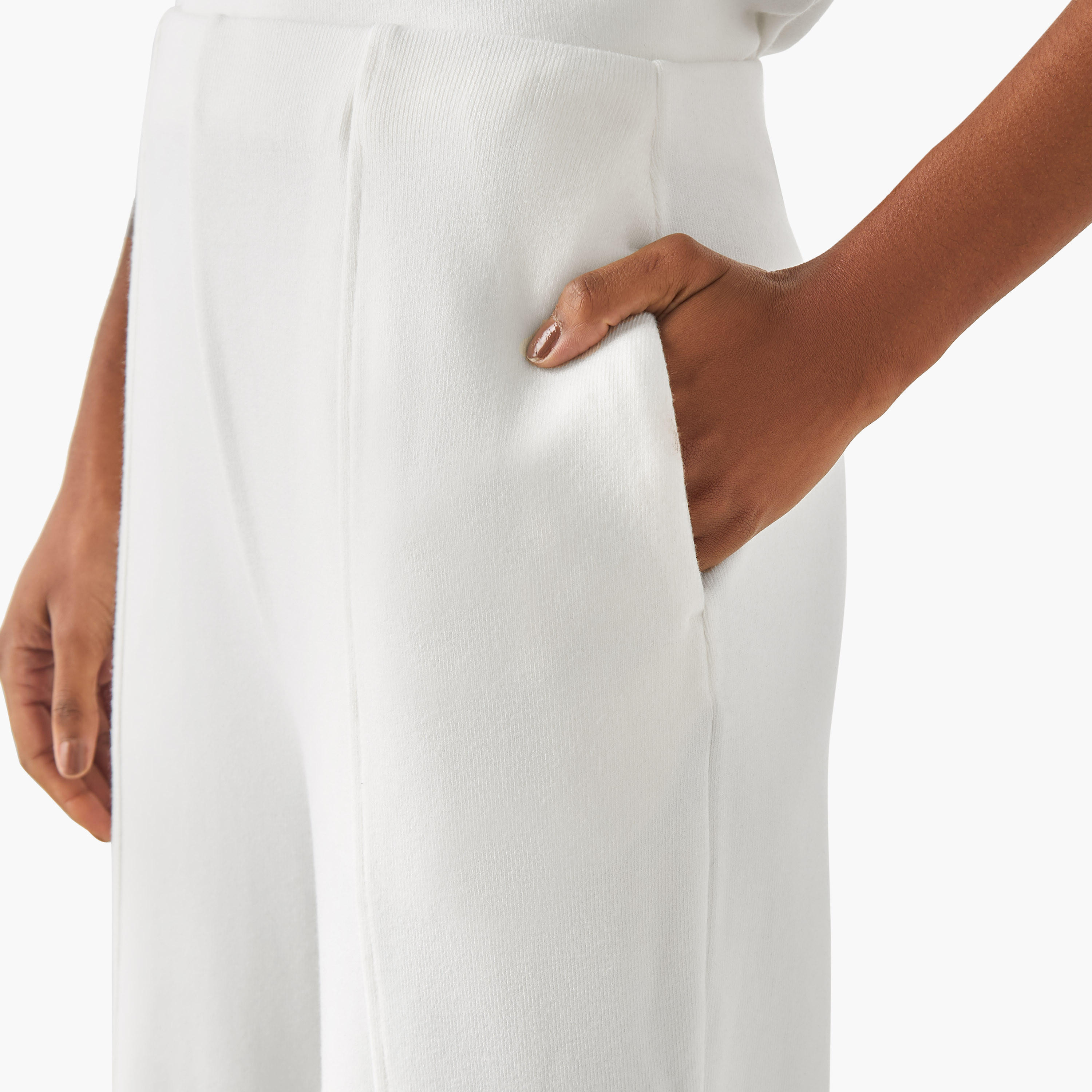 Wide Leg Flexi Waist Track Pants with Pockets-women-clothing-bottoms-joggers-image-4