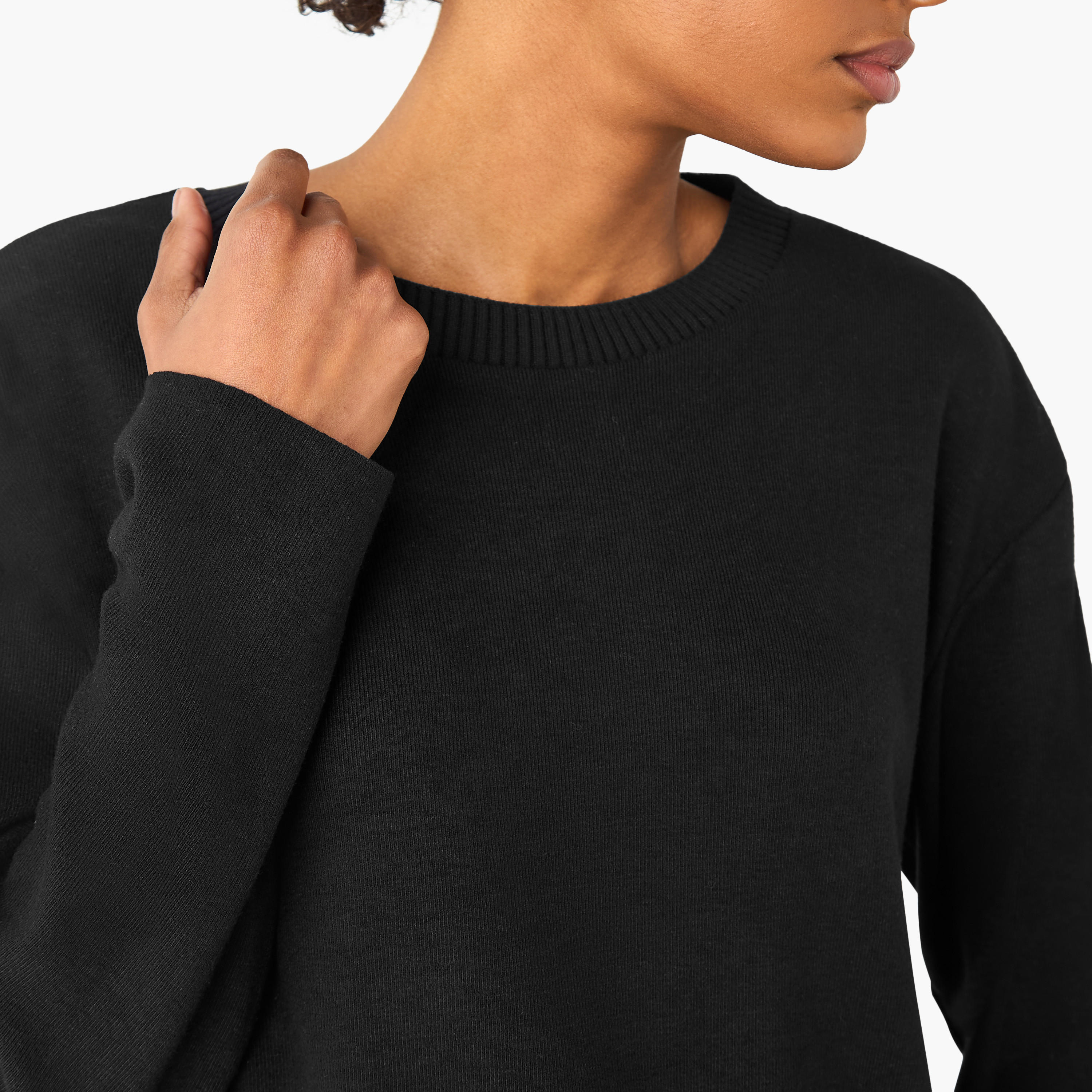 Regular Fit Ribbed Round Neck Sweater-women-clothing-cardigansandjumpers-jumpers-image-4