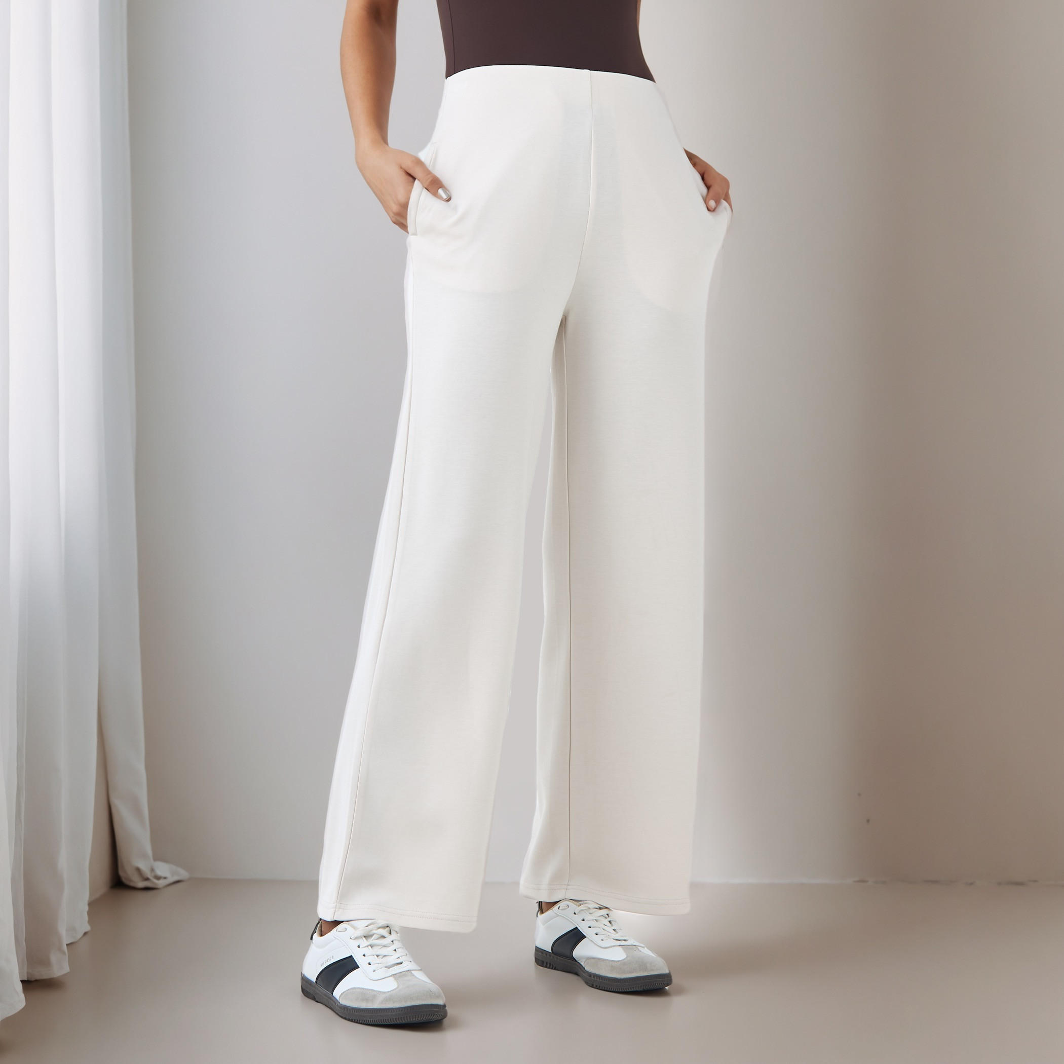 Flexi Waist Palazzo Pants with Pockets-women-clothing-bottoms-trousers-image-1