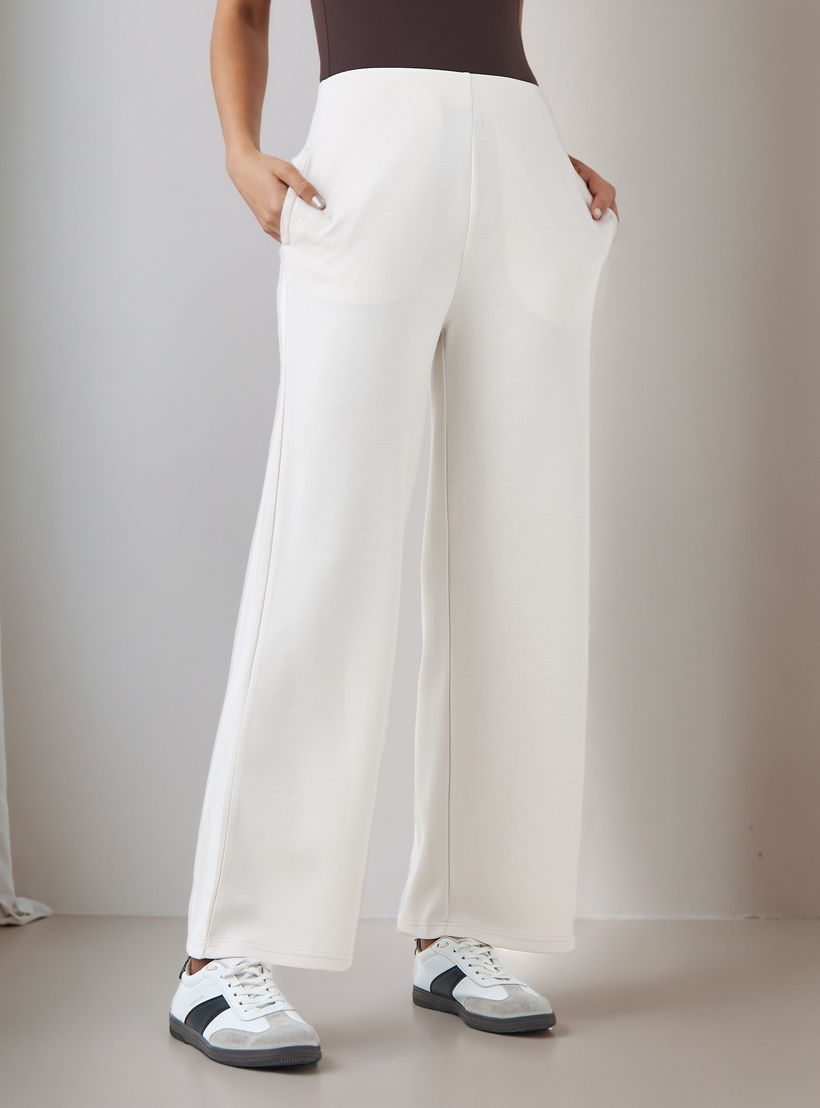 Flexi Waist Palazzo Pants with Pockets-women-clothing-bottoms-trousers-image-1