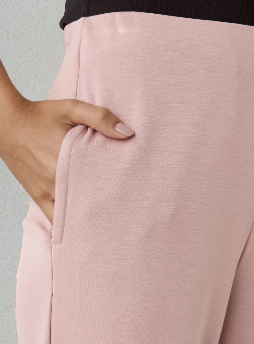 بنطلون بالازو بخصر مطاطي وجيوب -women-clothing-bottoms-trousers-image-4