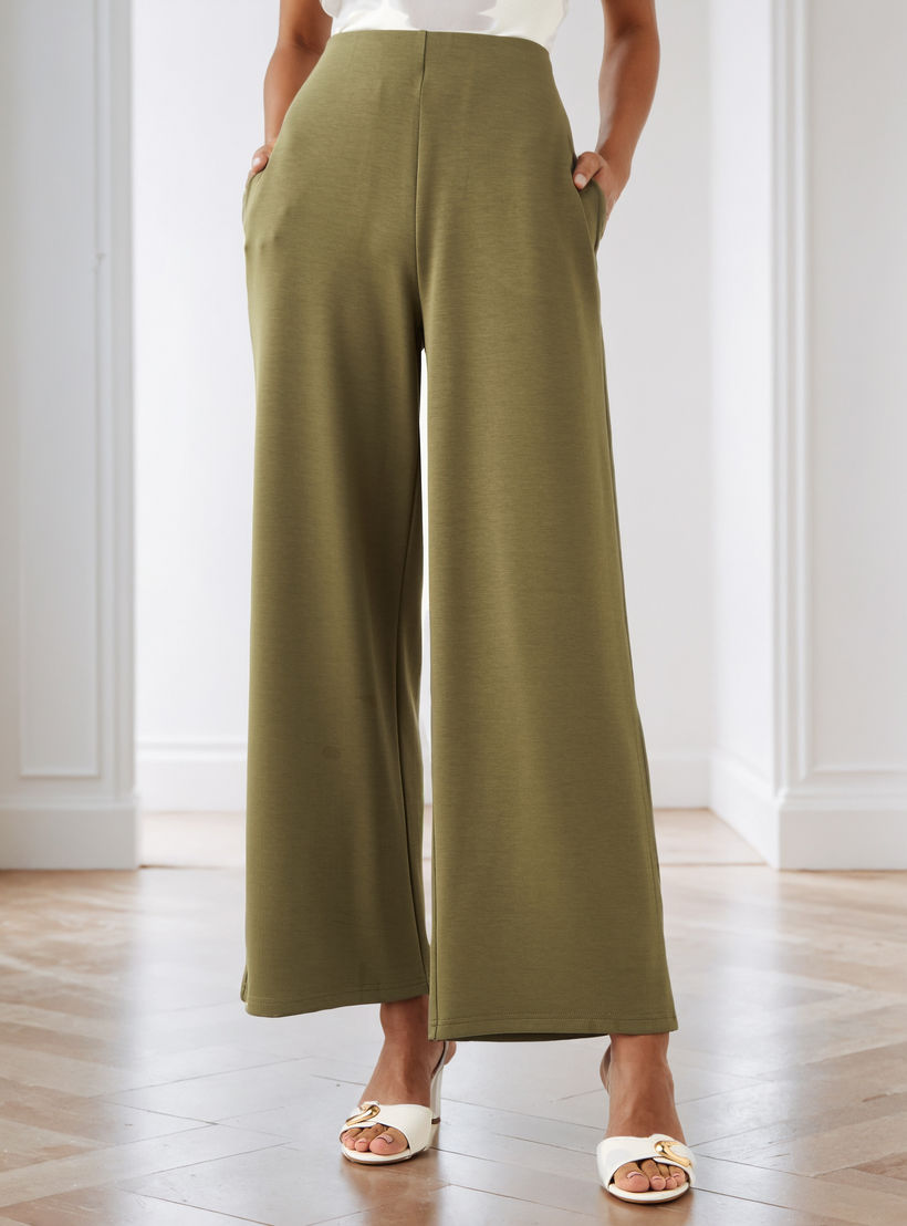 Flexi Waist Palazzo Pants with Pockets-women-clothing-bottoms-trousers-image-1