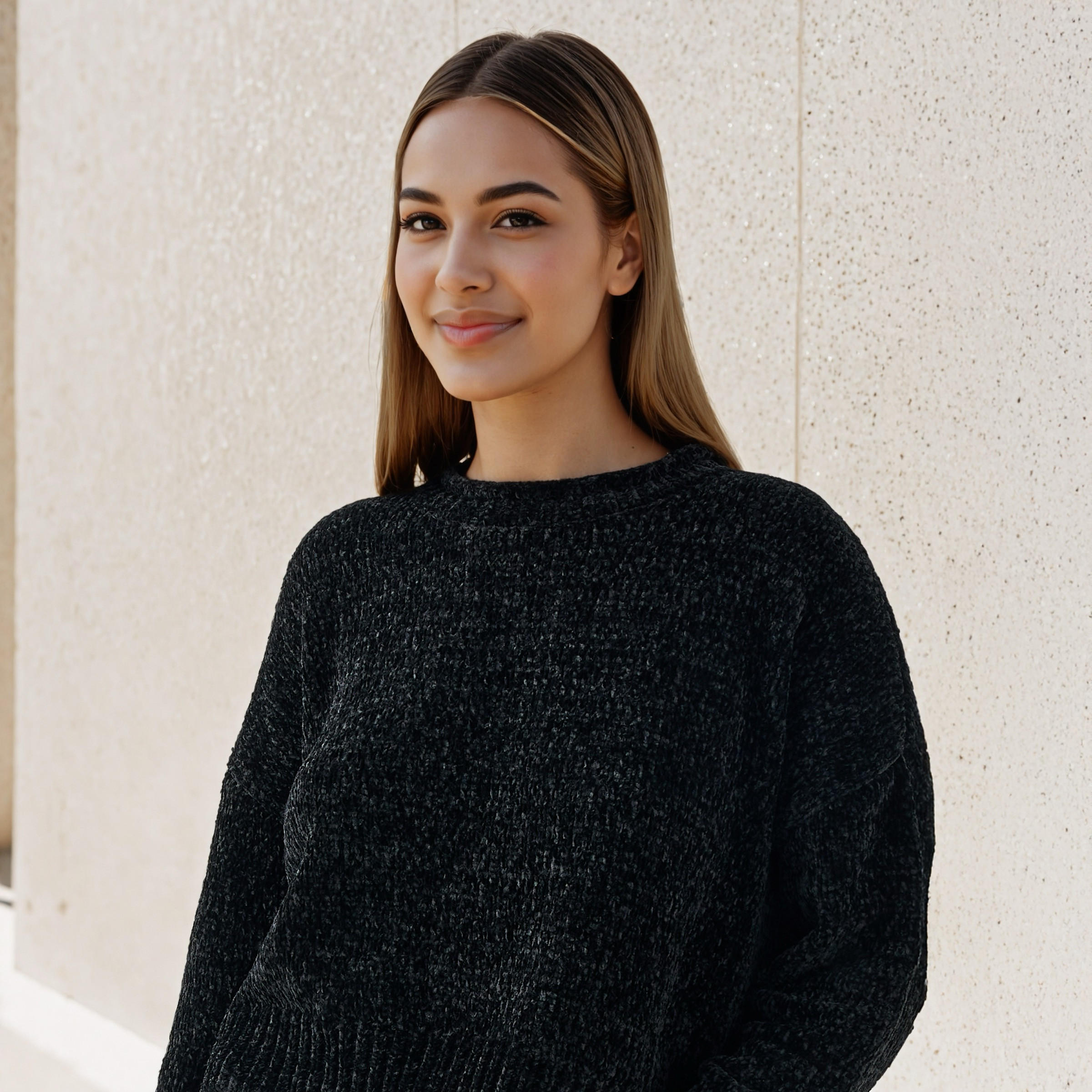 كنزة شانيل بارزة الملمس بكتف ساقط-women-clothing-cardigansandjumpers-jumpers-image-5