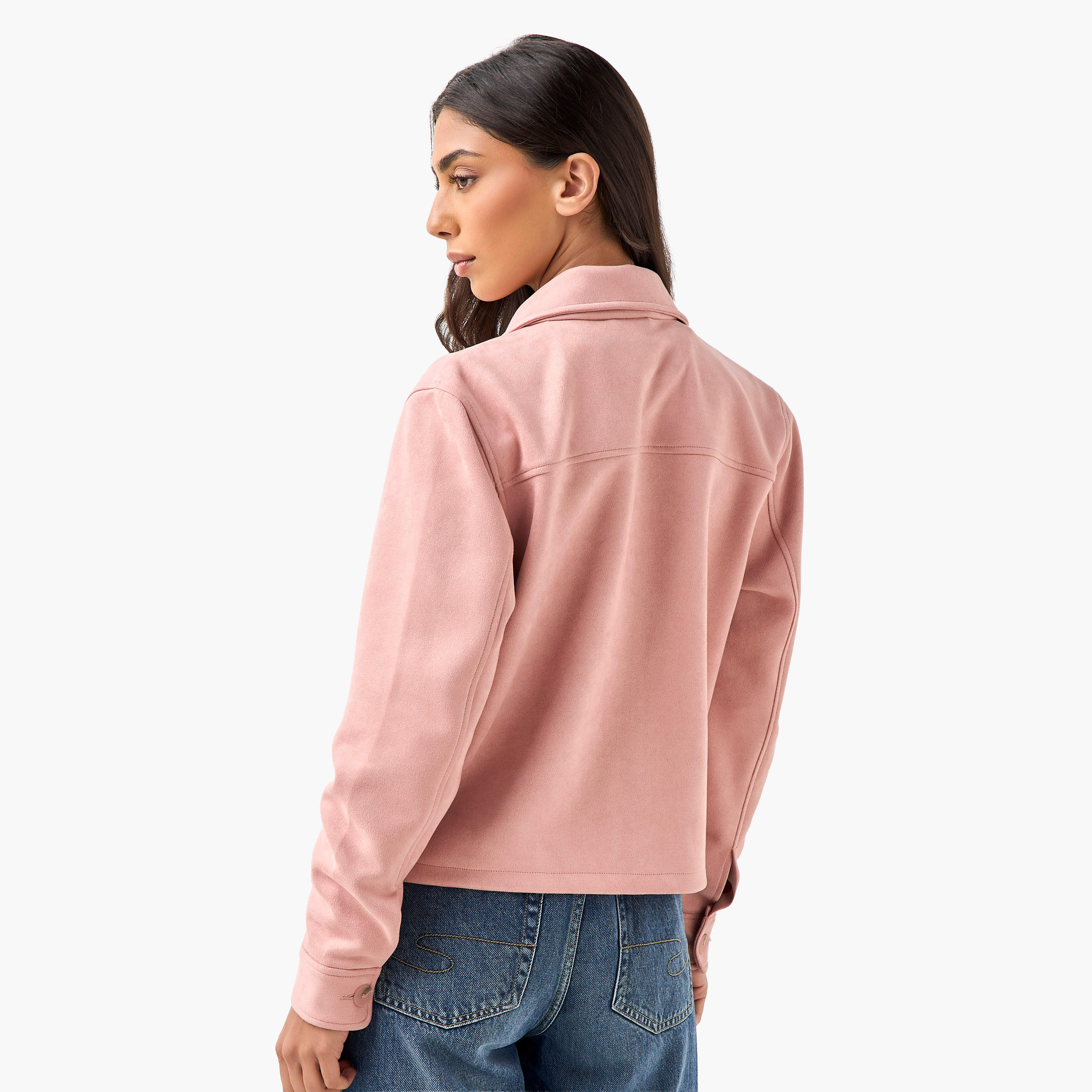Regular Shacket with Pockets-women-winterwear-coatsandjackets-jackets-image-4
