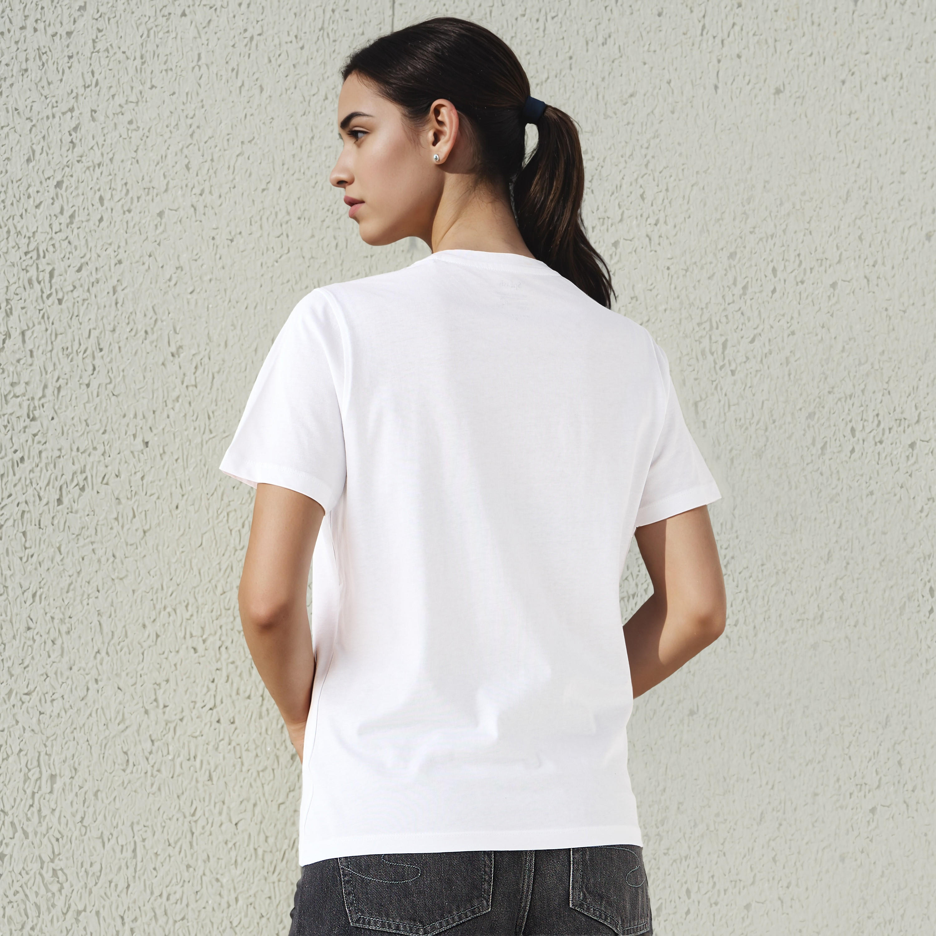 تيشيرت قطن بقصة عادية وطبعات بيرفلي هيلز فرسيتي-women-clothing-tshirts-image-3