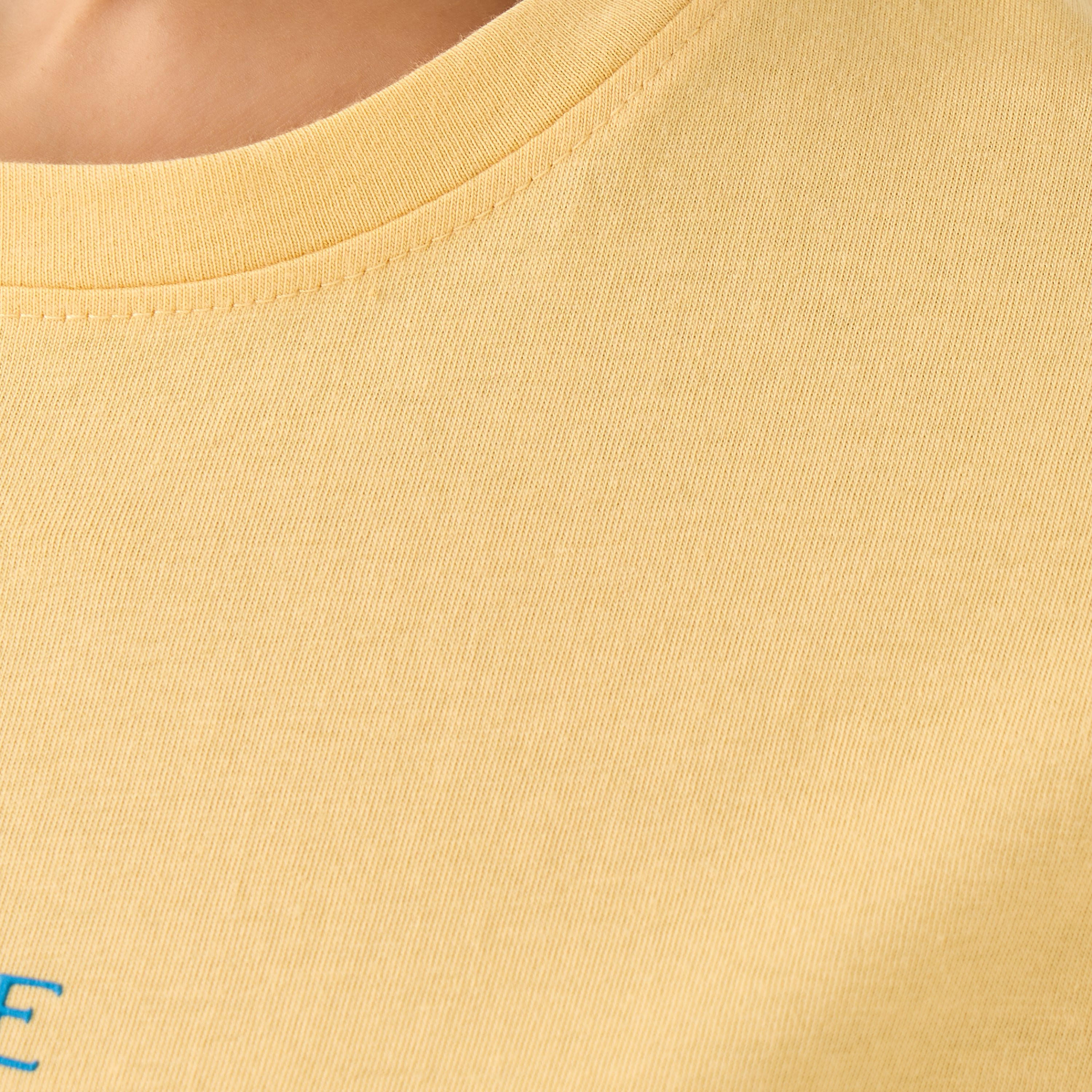 تيشيرت قطن بقصة عادية مع طبعات جرافيك-women-clothing-tshirts-image-1