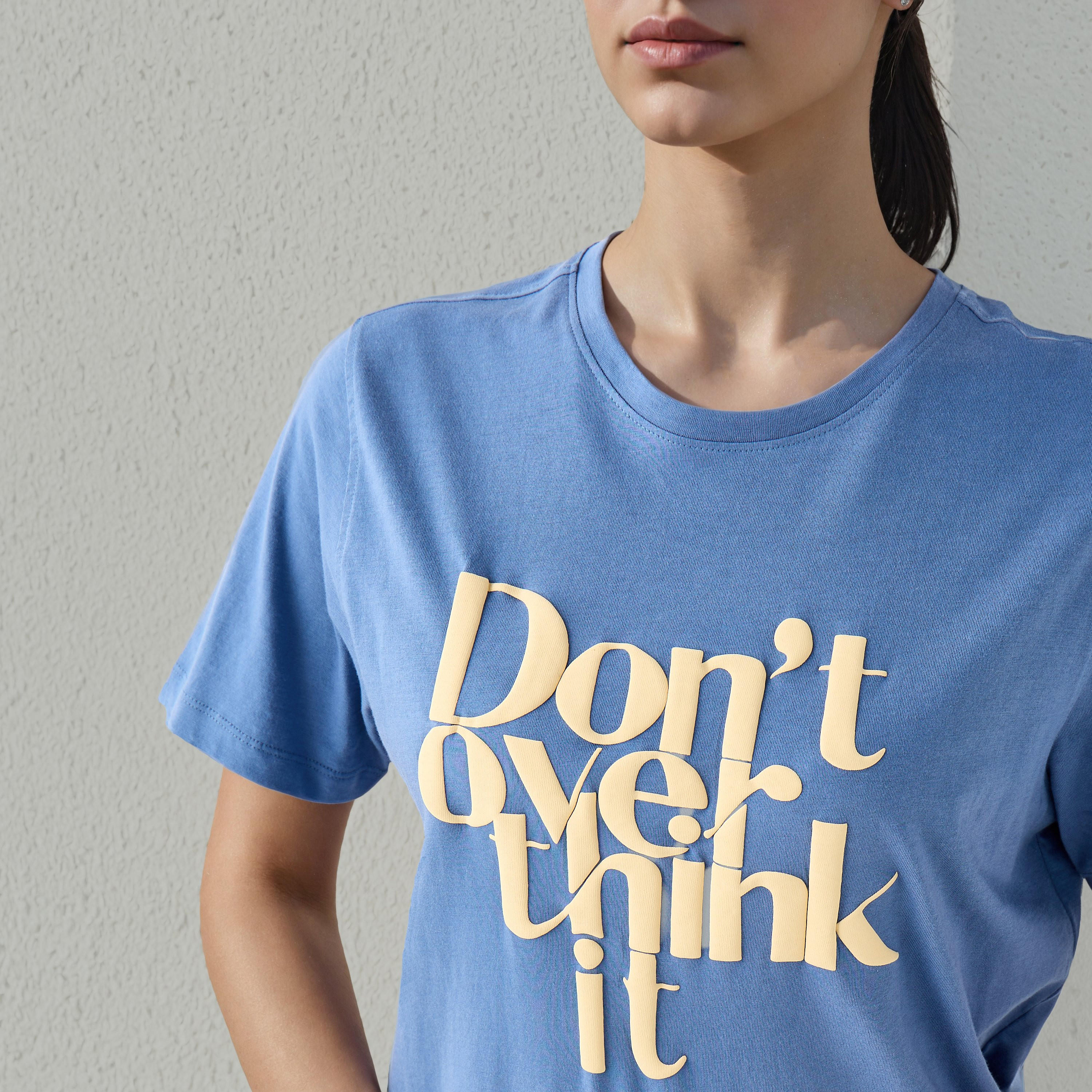 T-shirt Regular Fit with Slogan Print Cotton-women-clothing-tshirts-image-4