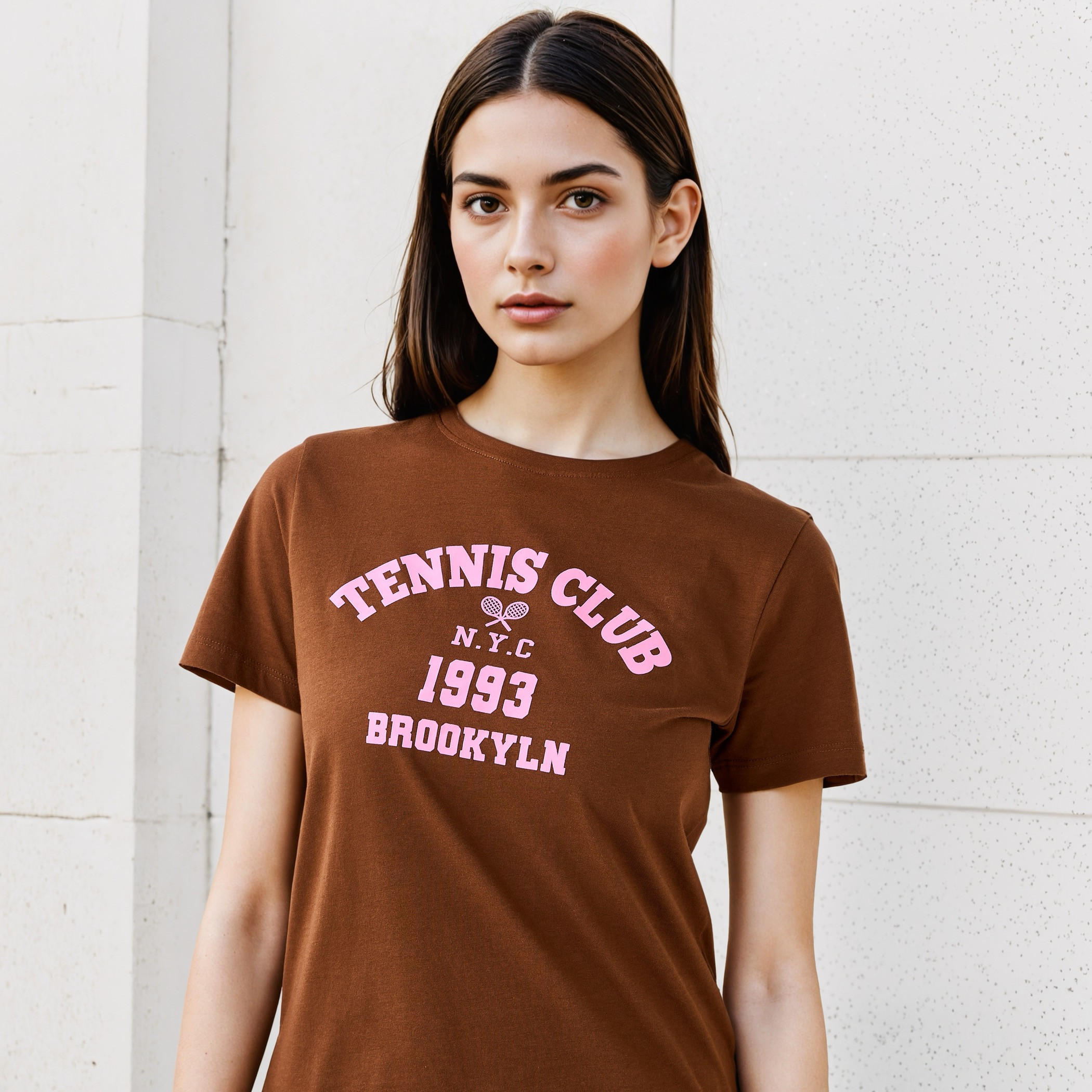تيشيرت بياقة ضيقة وطبعات-women-clothing-tshirts-image-2