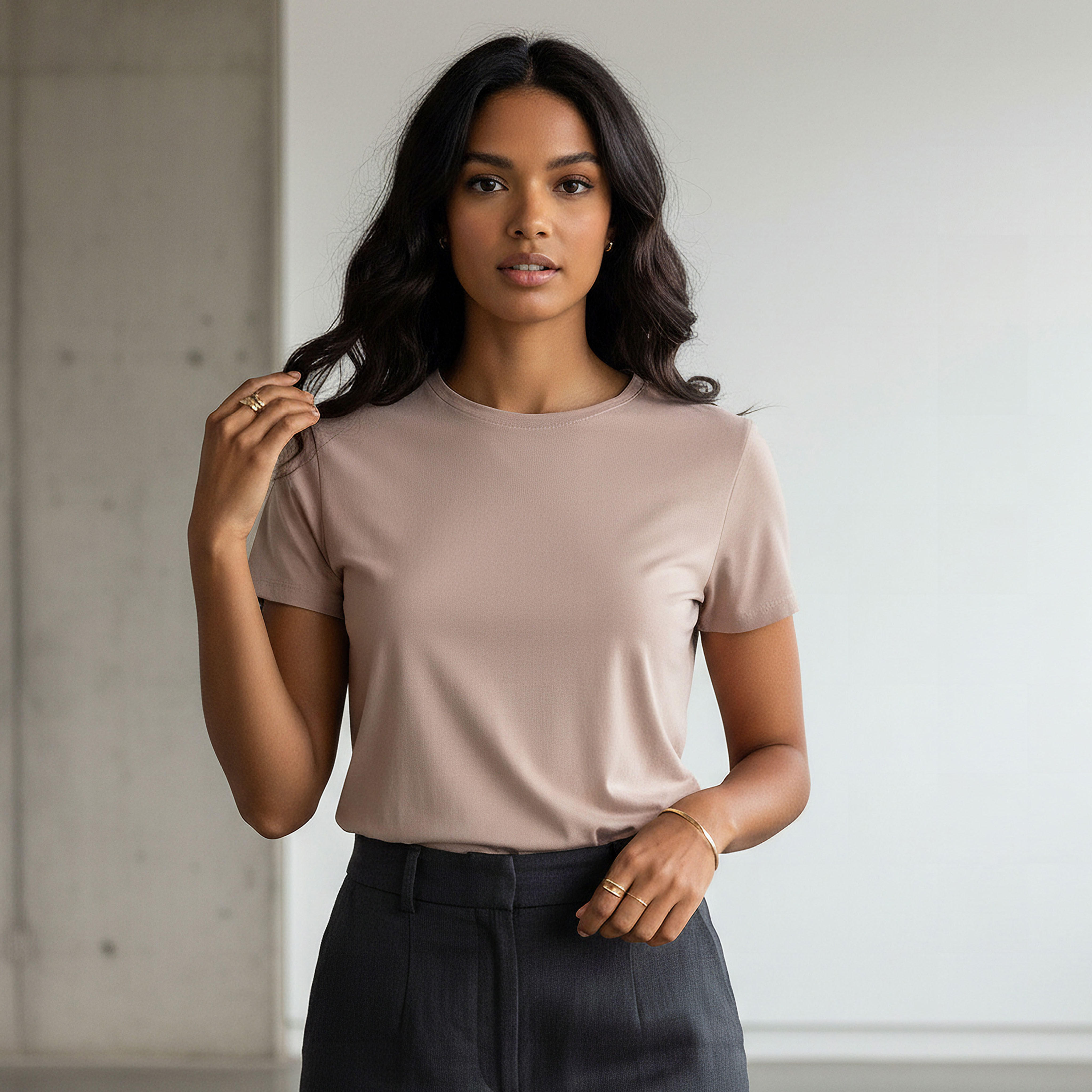 تيشيرت بقصة سليم-women-clothing-tshirts-image-5