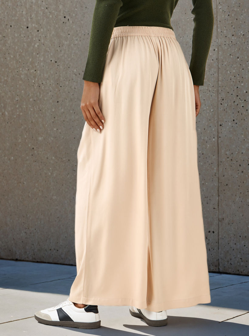 بنطلون بالازو بأرجل واسعة وخصر مرن-women-clothing-bottoms-trousers-image-4
