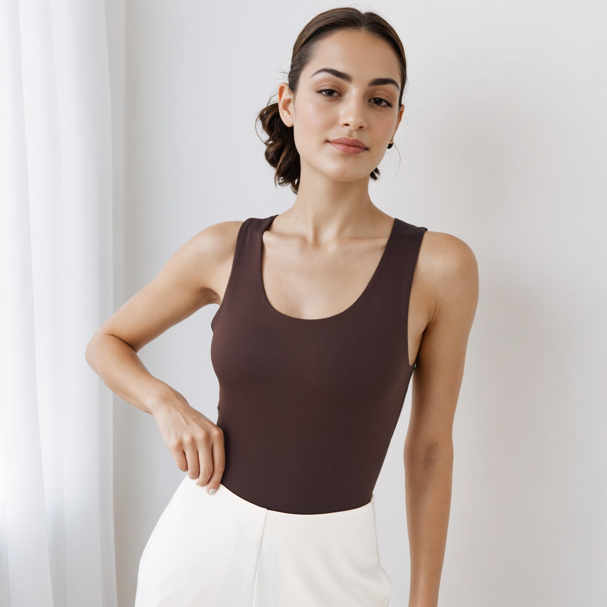 Sleeveless Tank Top with Scoop Neck-women-clothing-tshirts-image-1