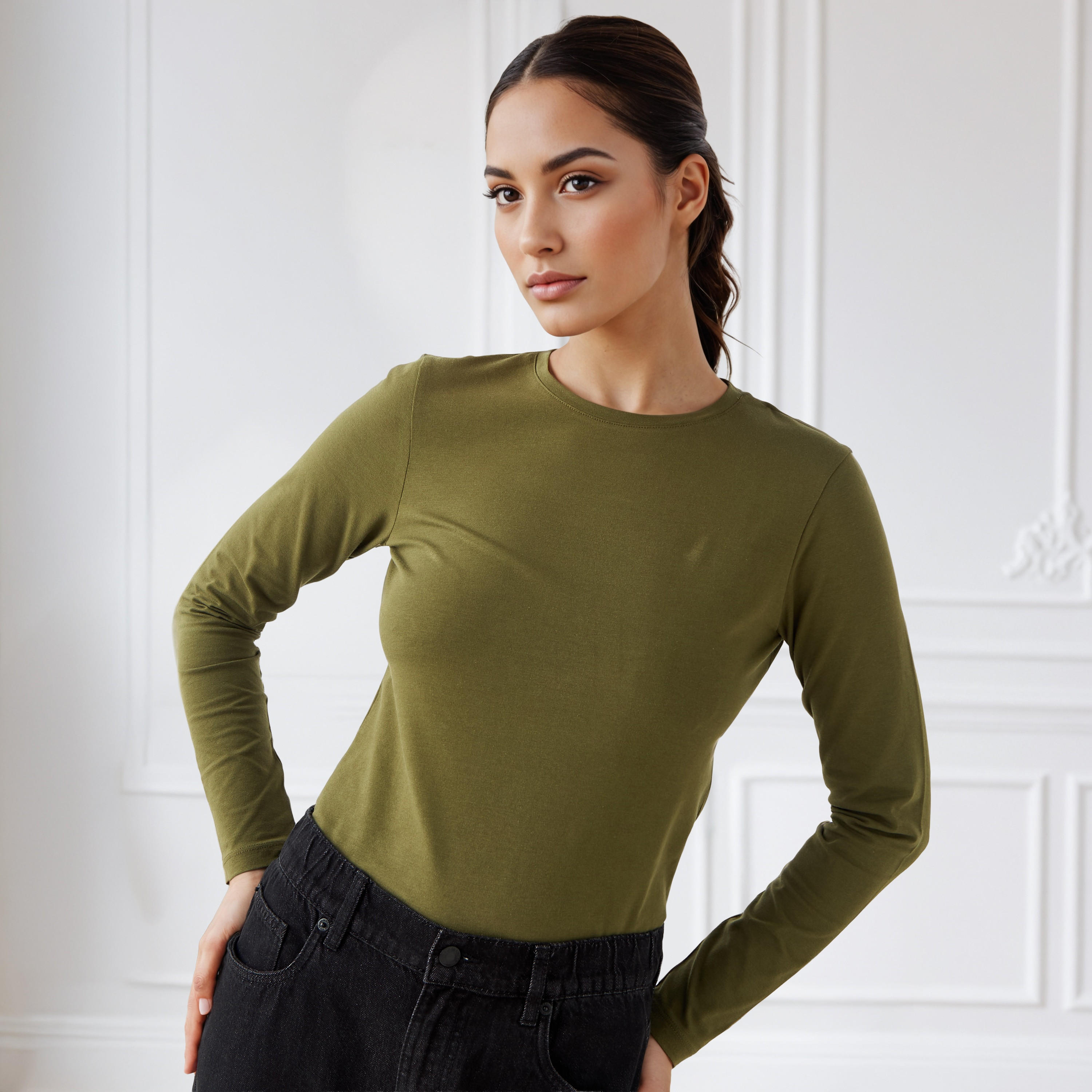 تيشيرت بقصة سليم-women-clothing-tshirts-image-1