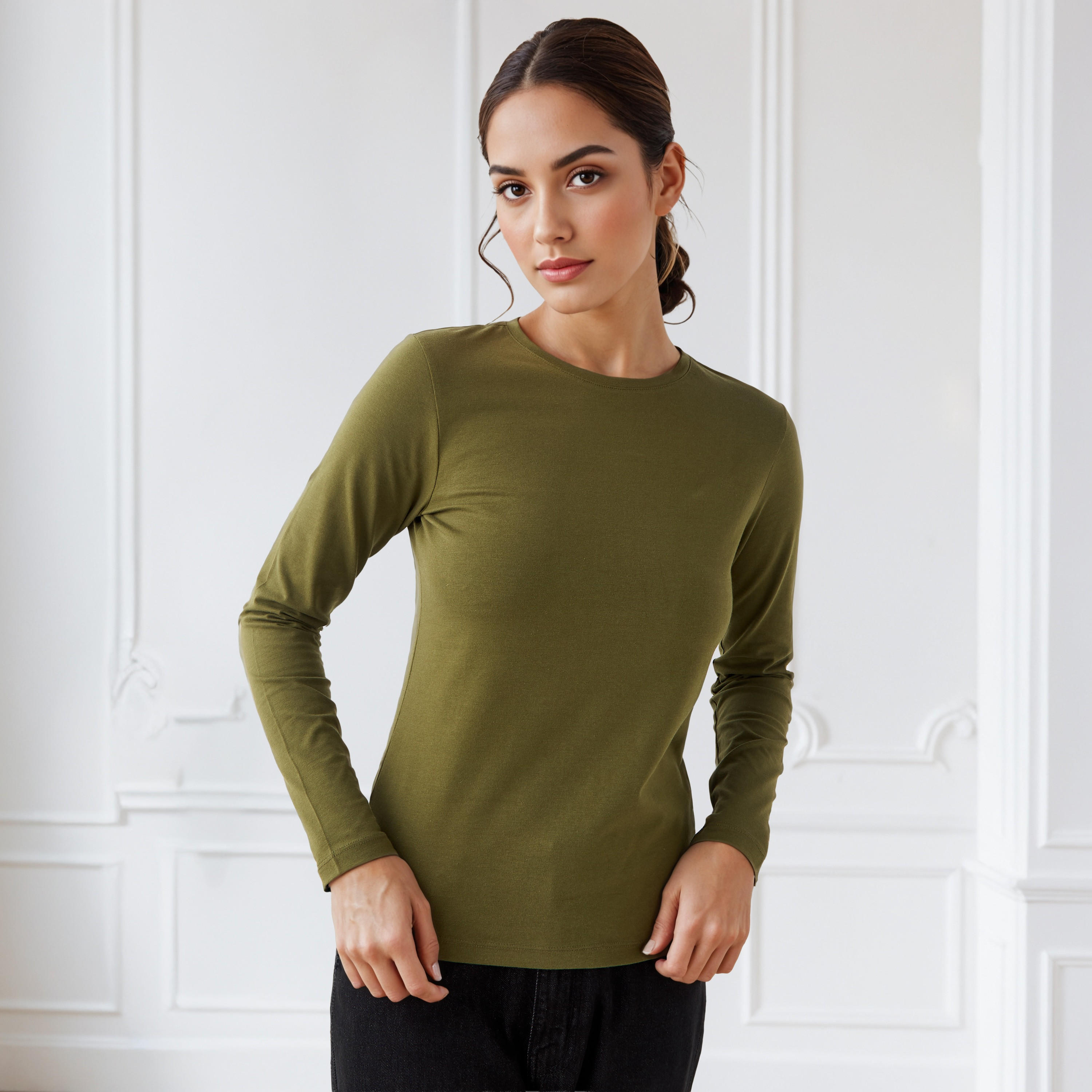 تيشيرت بقصة سليم-women-clothing-tshirts-image-6