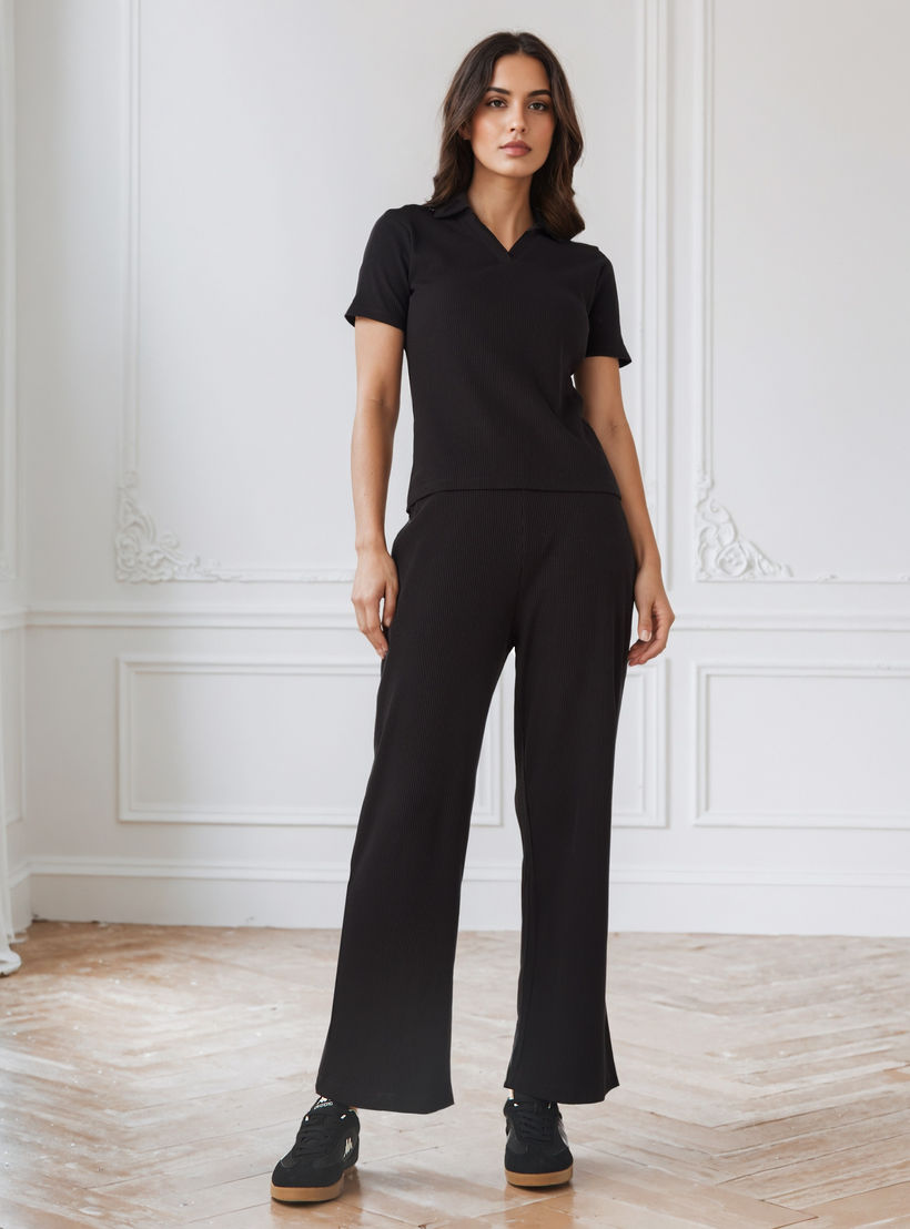 تيشيرت بولو مضلع بياقة-women-clothing-tshirts-image-4