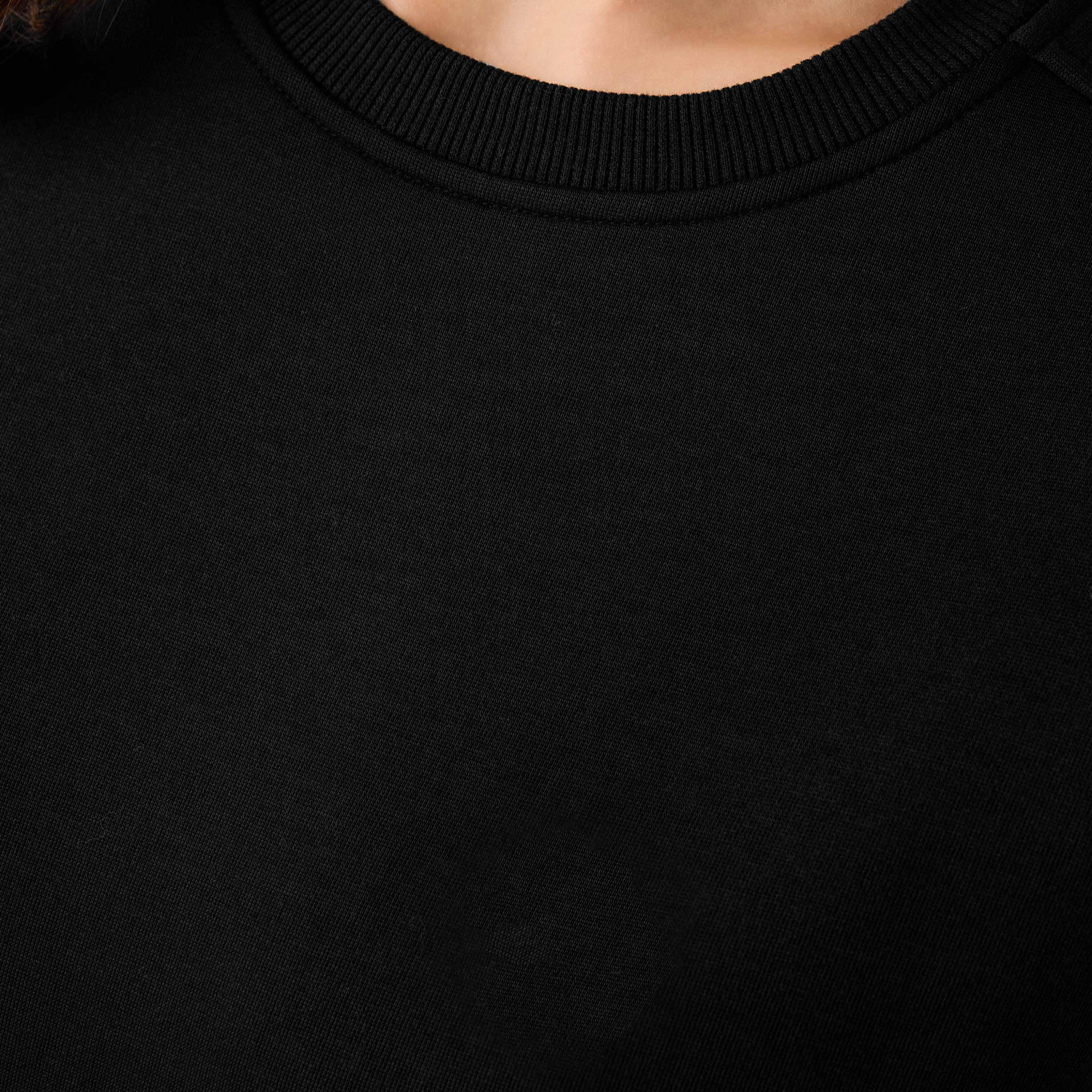 Relaxed Fit Sweatshirt with Cut and Sew-women-winterwear-hoodiesandsweatshirts-sweatshirts-image-5
