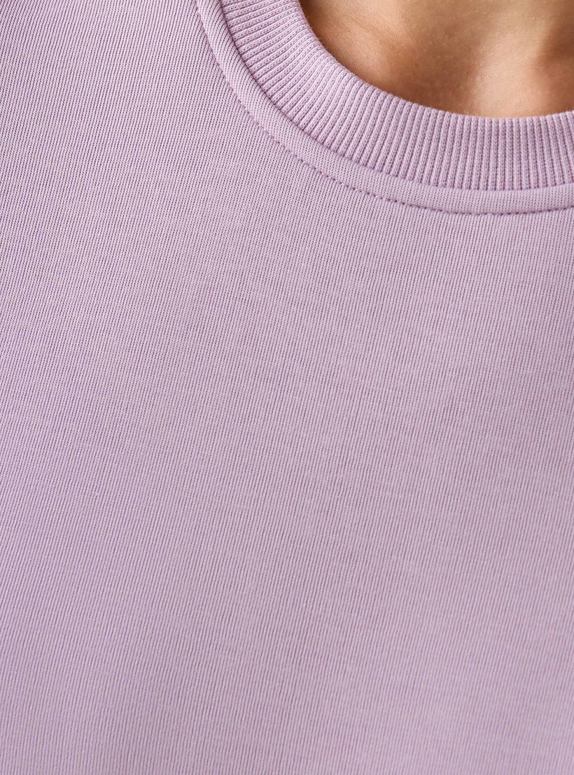 سويت شيرت بقصّة مريحة-women-winterwear-hoodiesandsweatshirts-sweatshirts-image-5