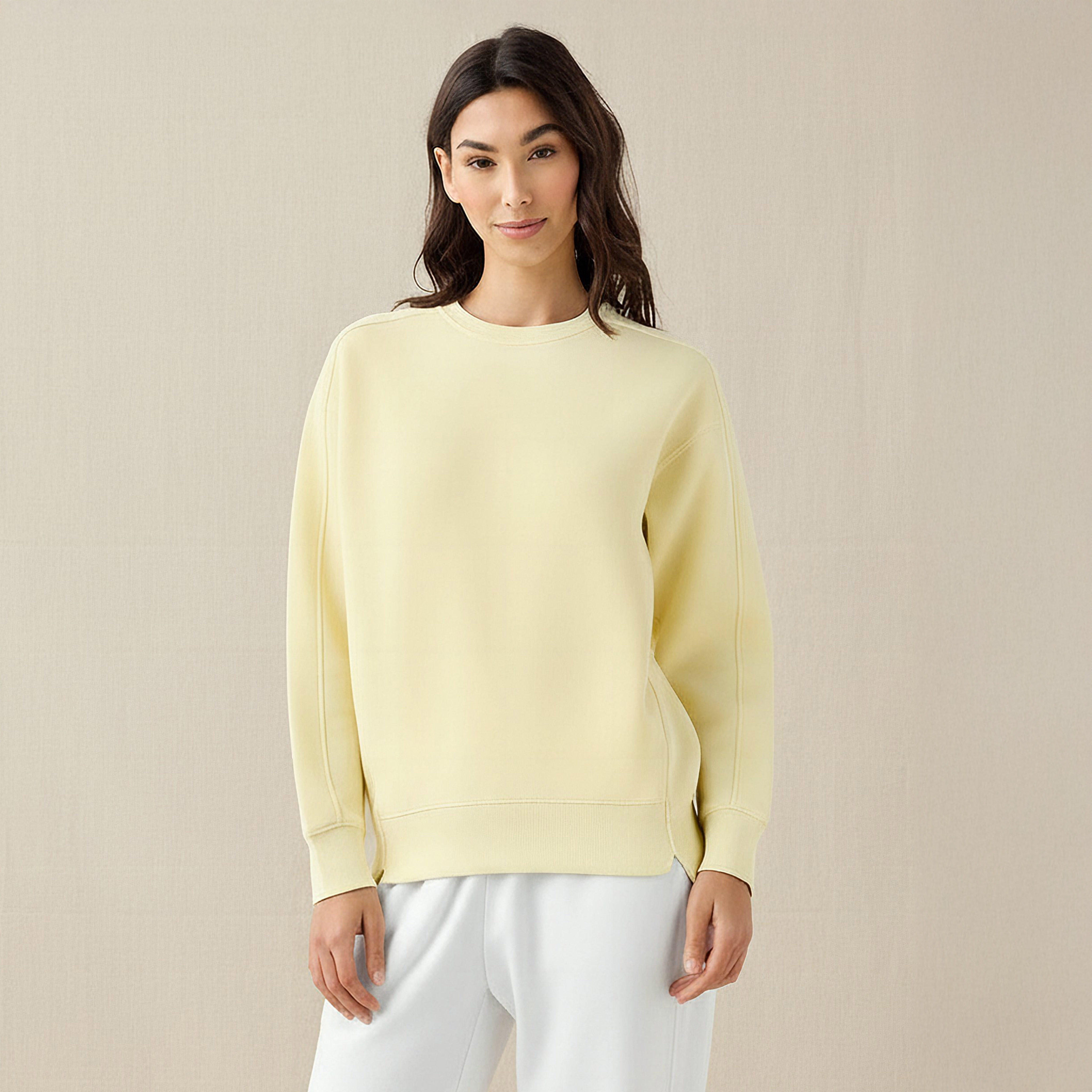 سويت شيرت بقصّة مريحة-women-winterwear-hoodiesandsweatshirts-sweatshirts-image-1