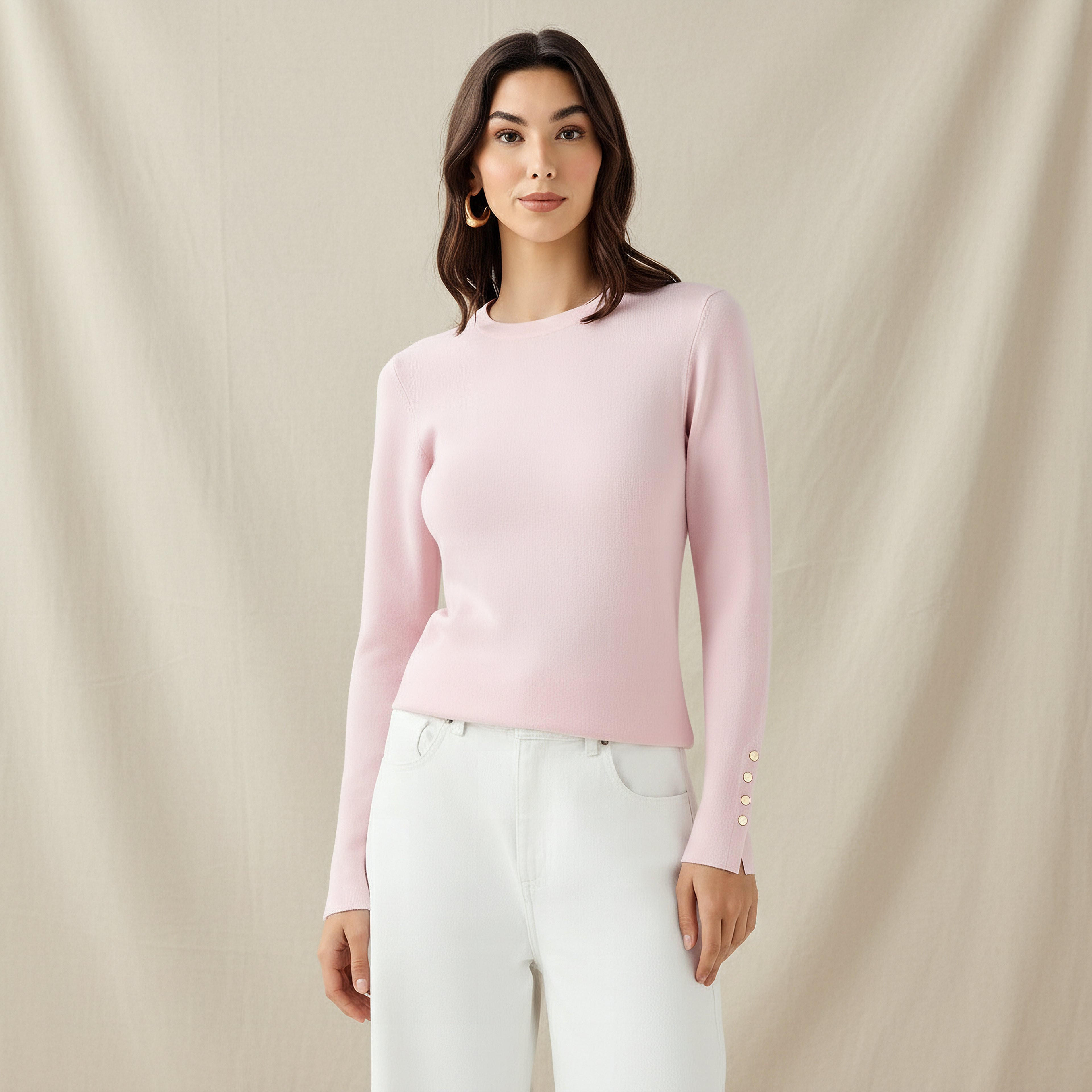 كنزة بياقة ضيقة وقصة عادية-women-clothing-cardigansandjumpers-jumpers-image-5