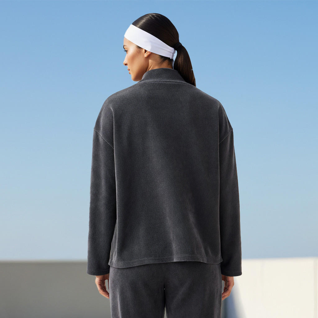 Regular Fit T-shirt with Turtleneck-women-clothing-coordsets-image-3