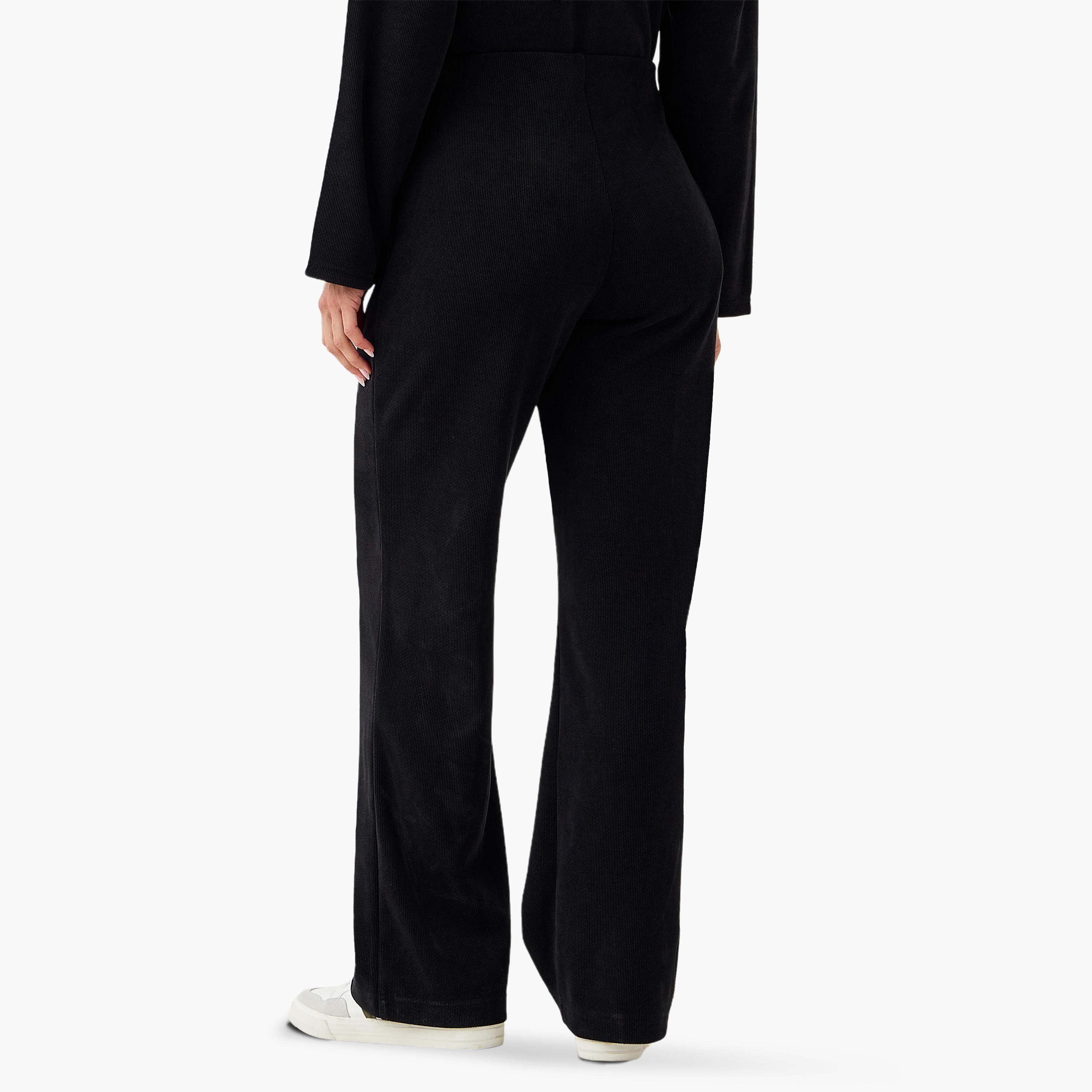 Regular Fit Flexi Waist Corduroy Ribbed Pants-women-clothing-bottoms-joggers-image-4