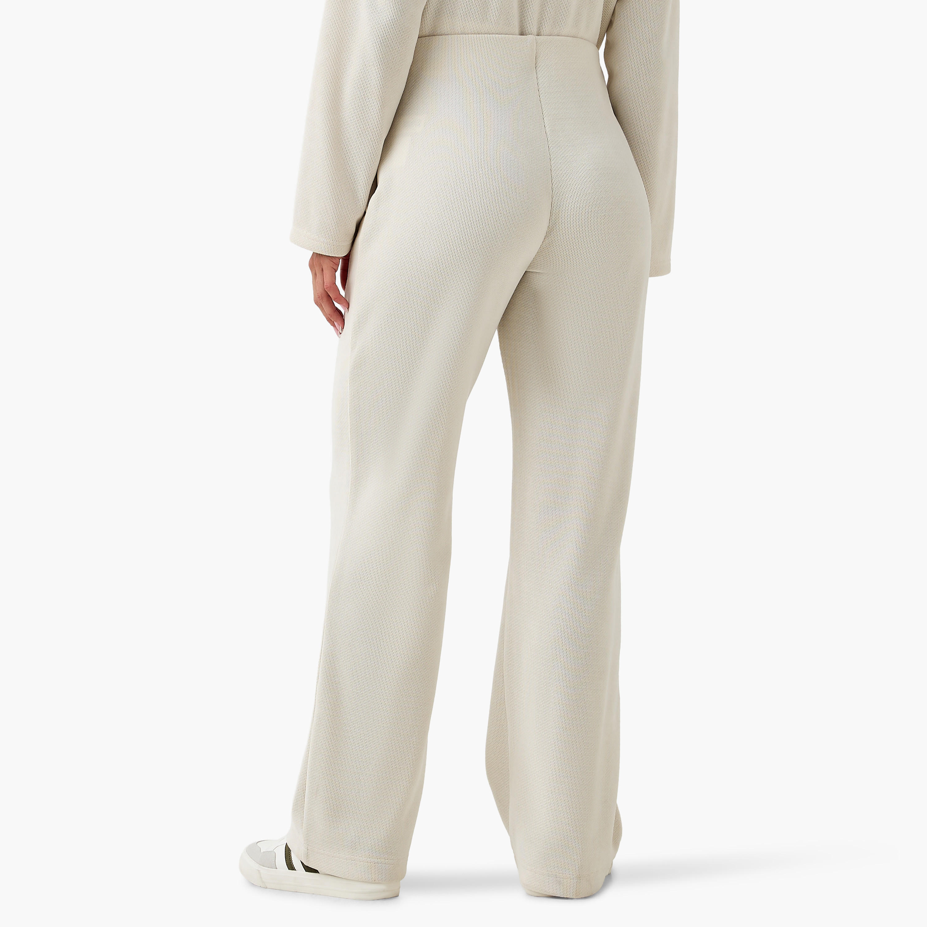 Regular Fit Flexi Waist Corduroy Ribbed Pants-women-clothing-bottoms-joggers-image-4