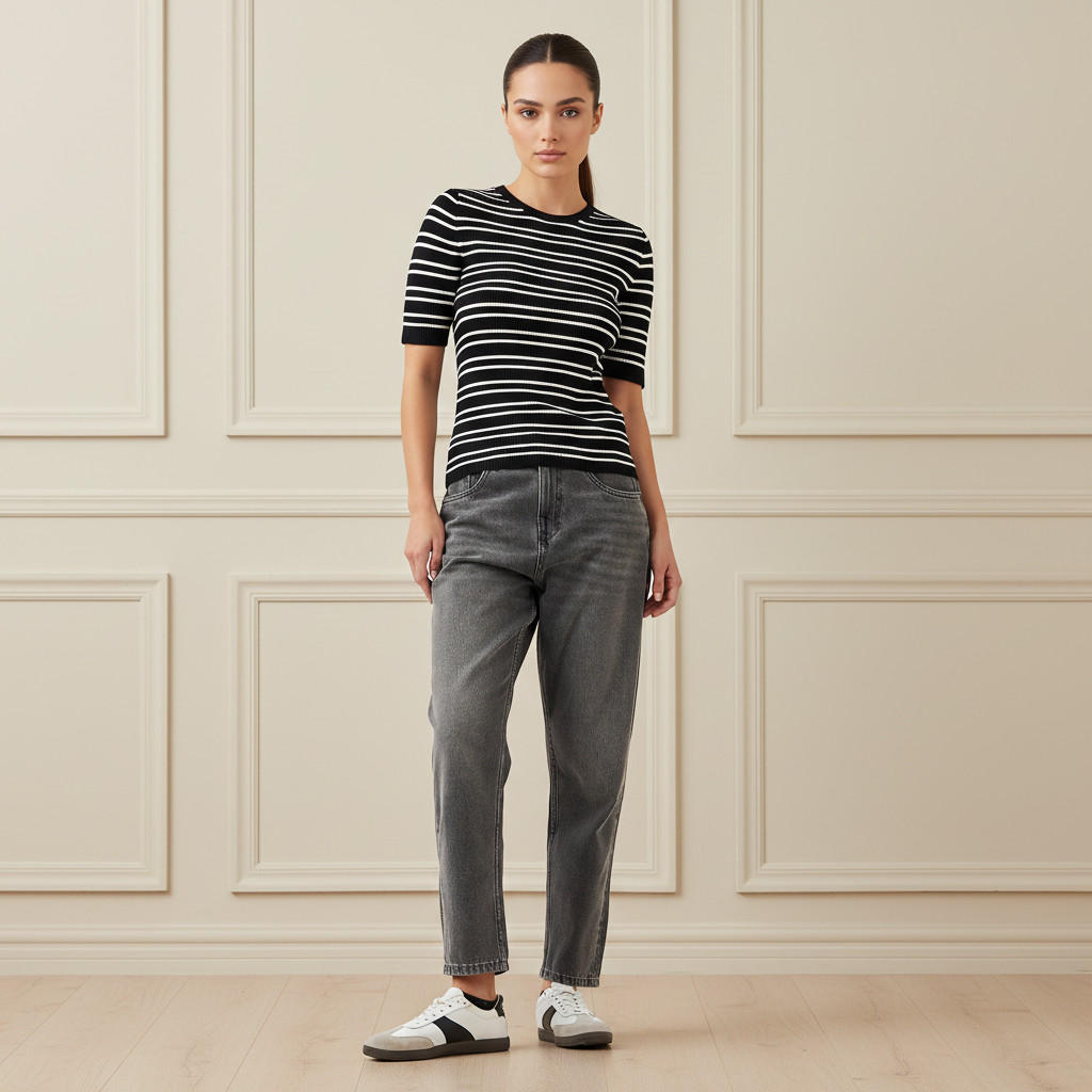 Striped Crew Neck Sweater-women-clothing-cardigansandjumpers-jumpers-image-2