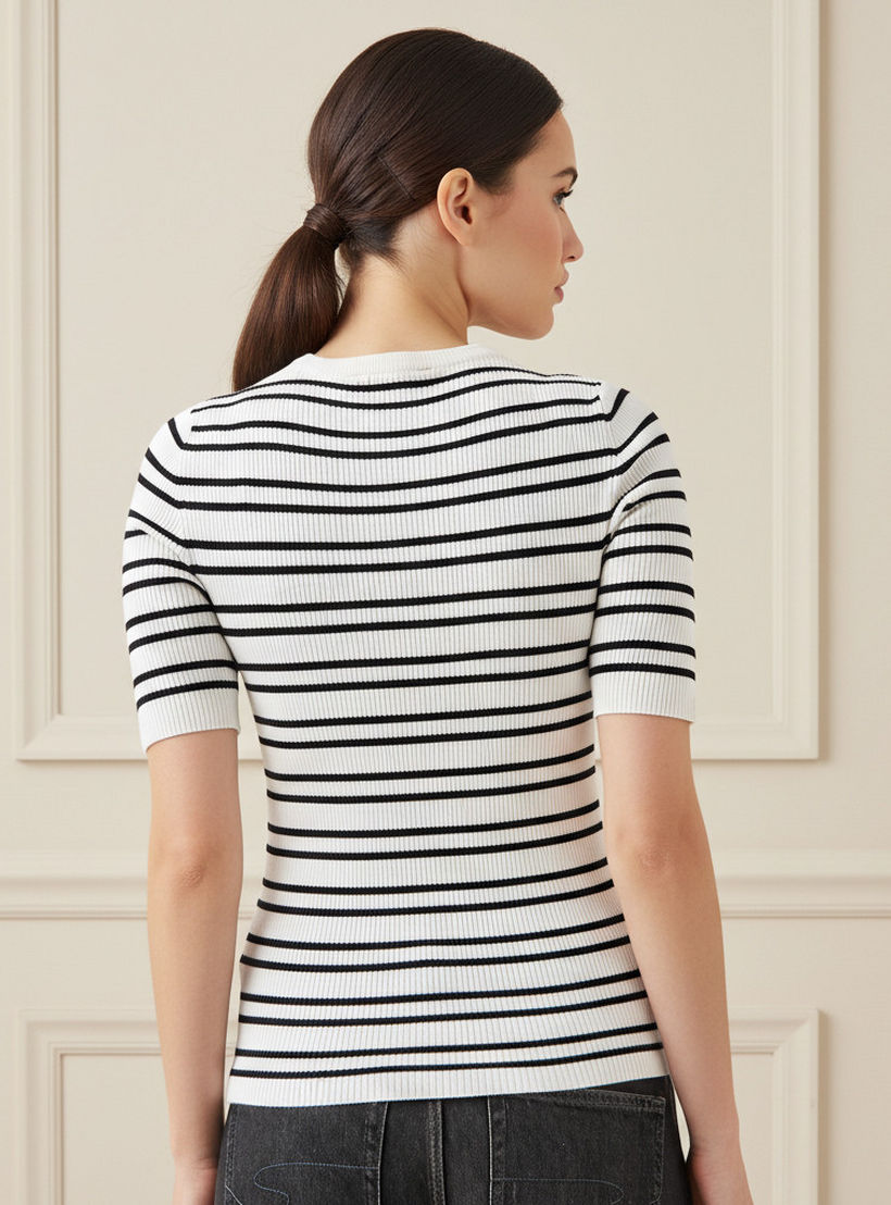 كنزة مخططة بياقة ضيقة-women-clothing-cardigansandjumpers-jumpers-image-3