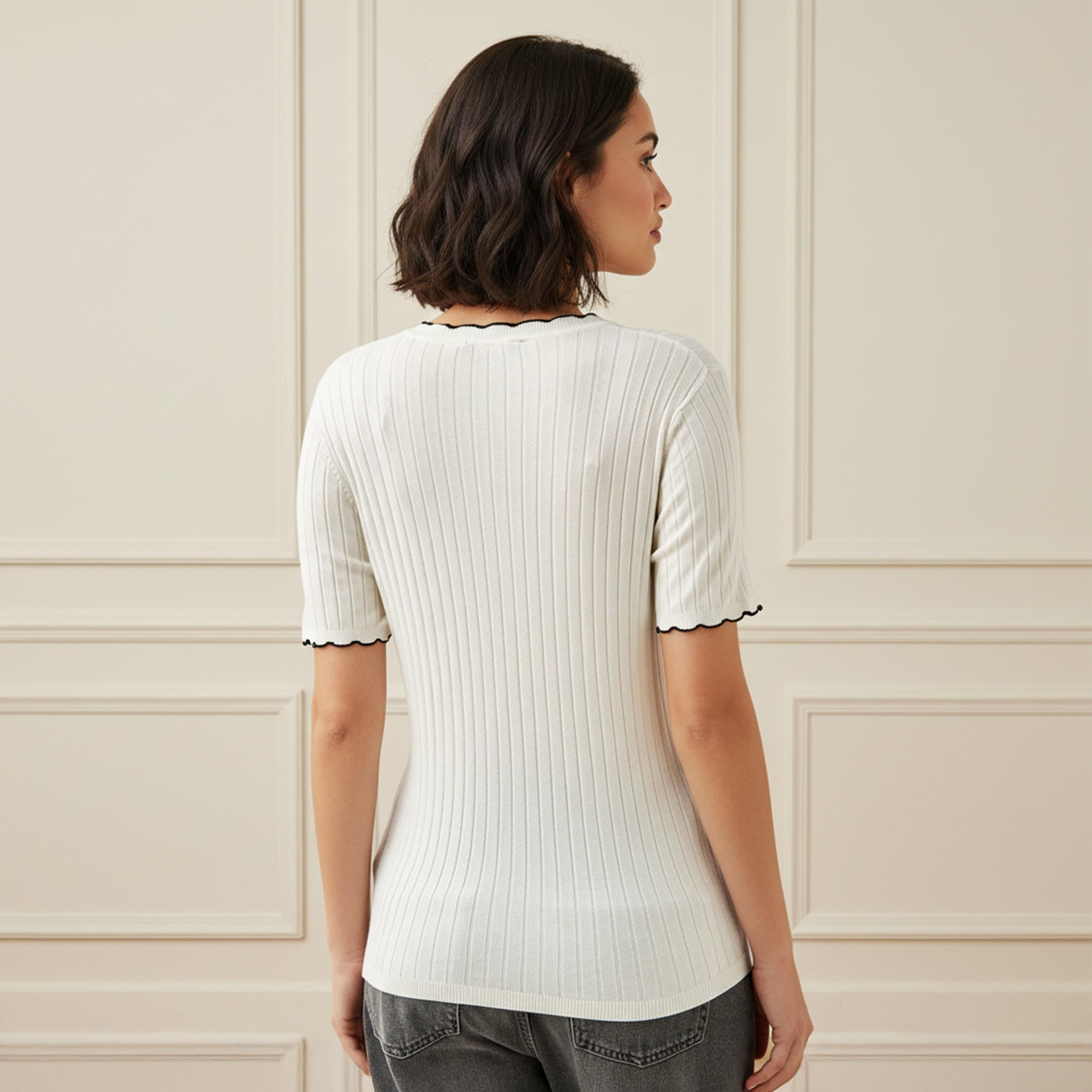 كنزة مضلعة بياقة صدفية-women-clothing-cardigansandjumpers-jumpers-image-3