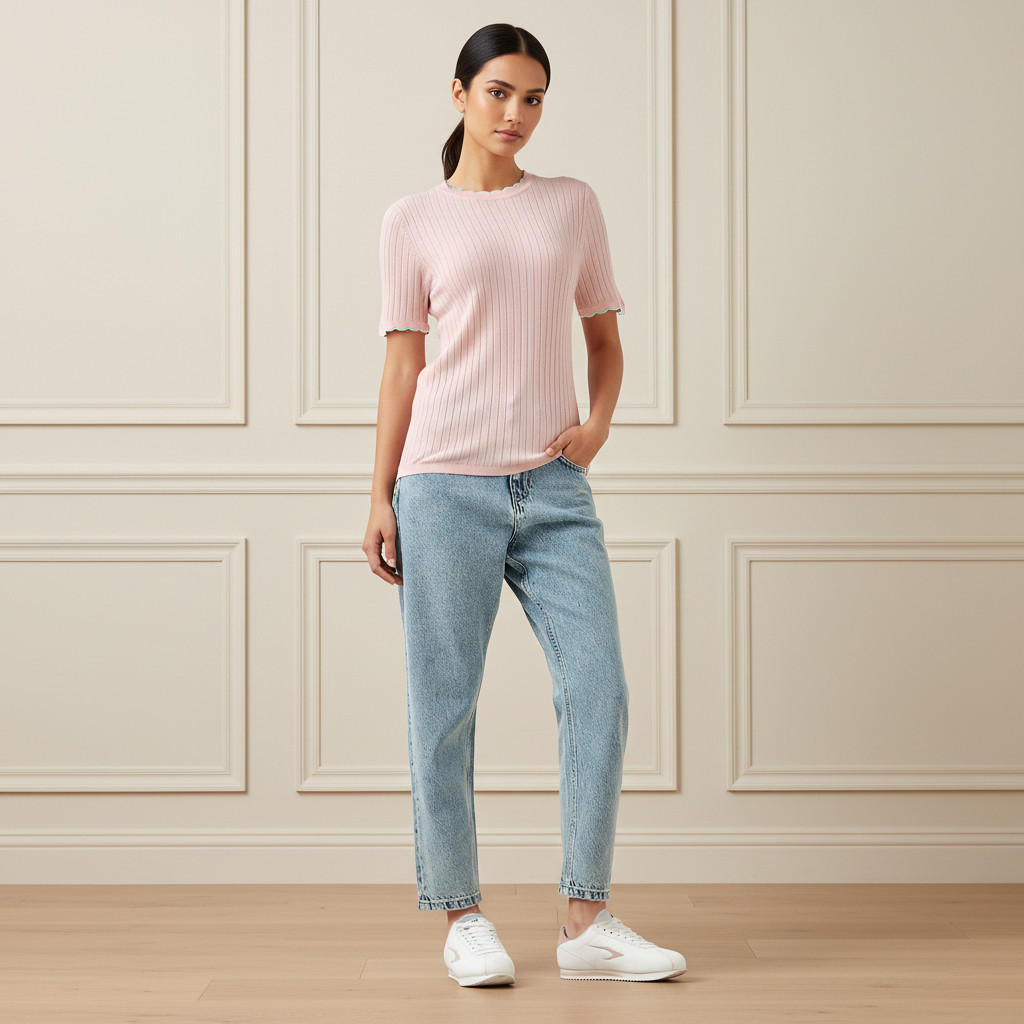 Ribbed Scallop Neck Sweater-women-clothing-cardigansandjumpers-jumpers-image-2