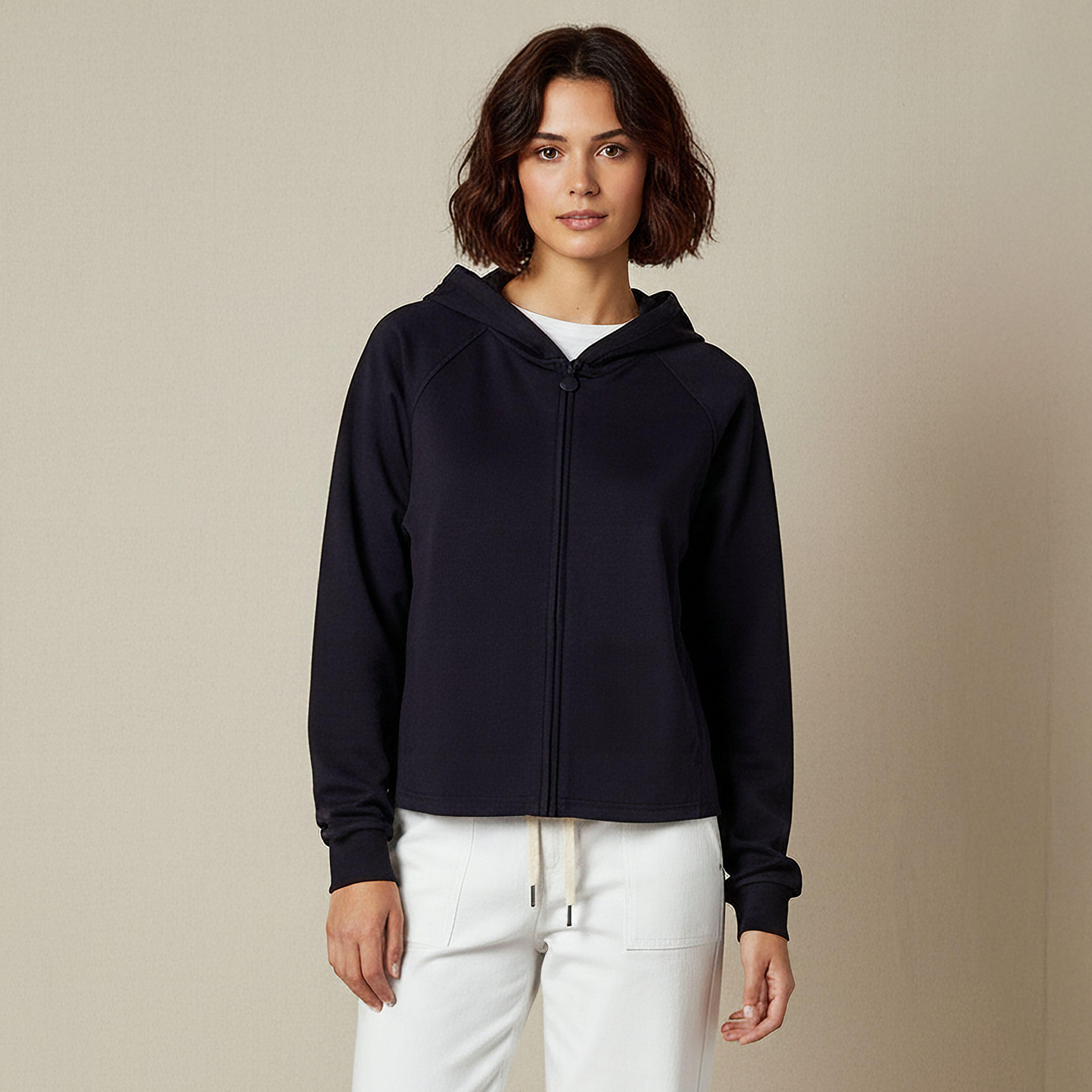 Hoodie with Ribbed Design-women-winterwear-hoodiesandsweatshirts-hoodies-image-1