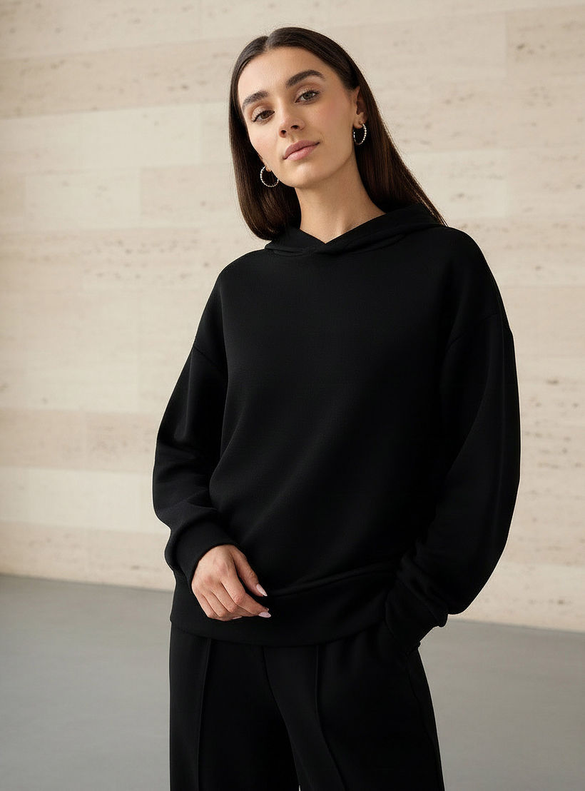 هودي بتصميم مضلّع-women-clothing-coordsets-image-5