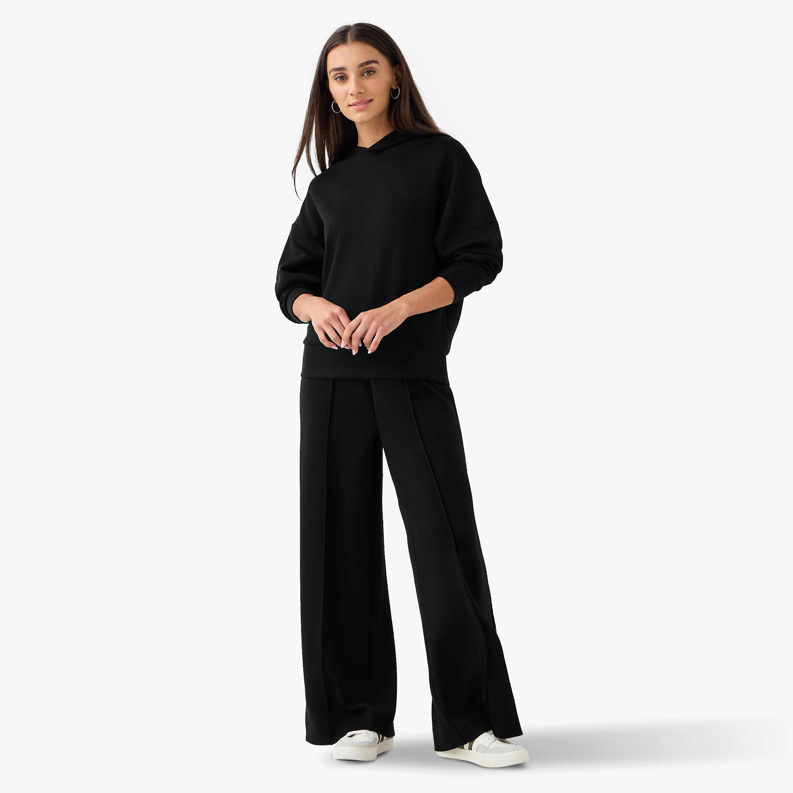 هودي بتصميم مضلّع-women-clothing-coordsets-image-4