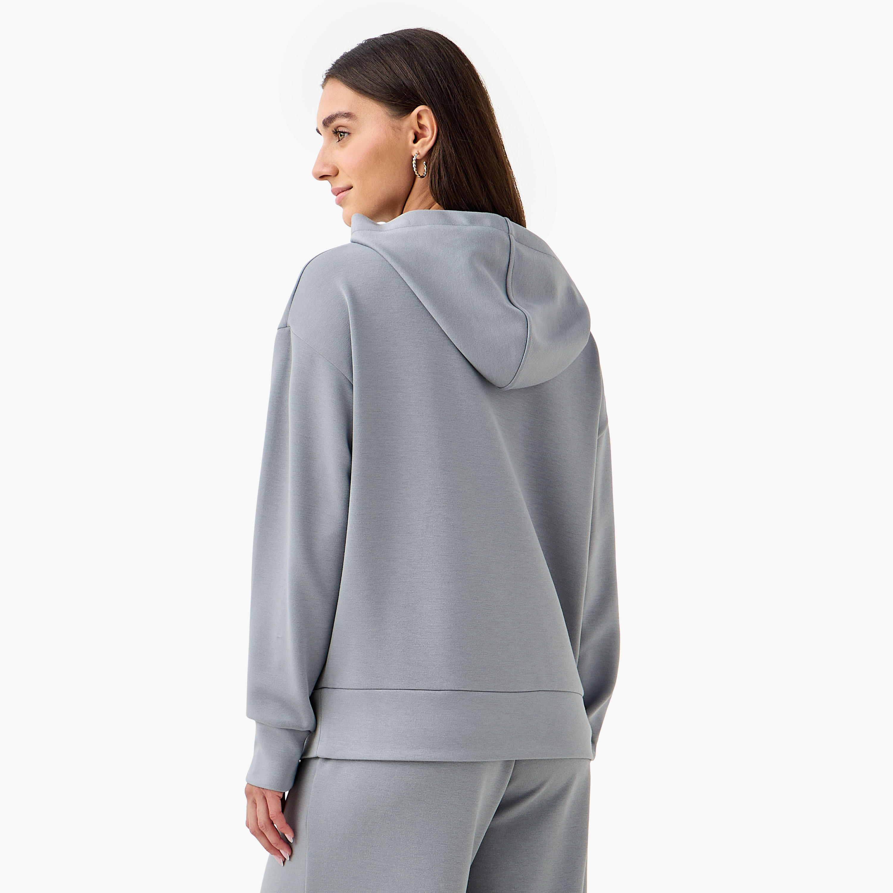 Hoodie with Ribbed Design-women-clothing-coordsets-image-3