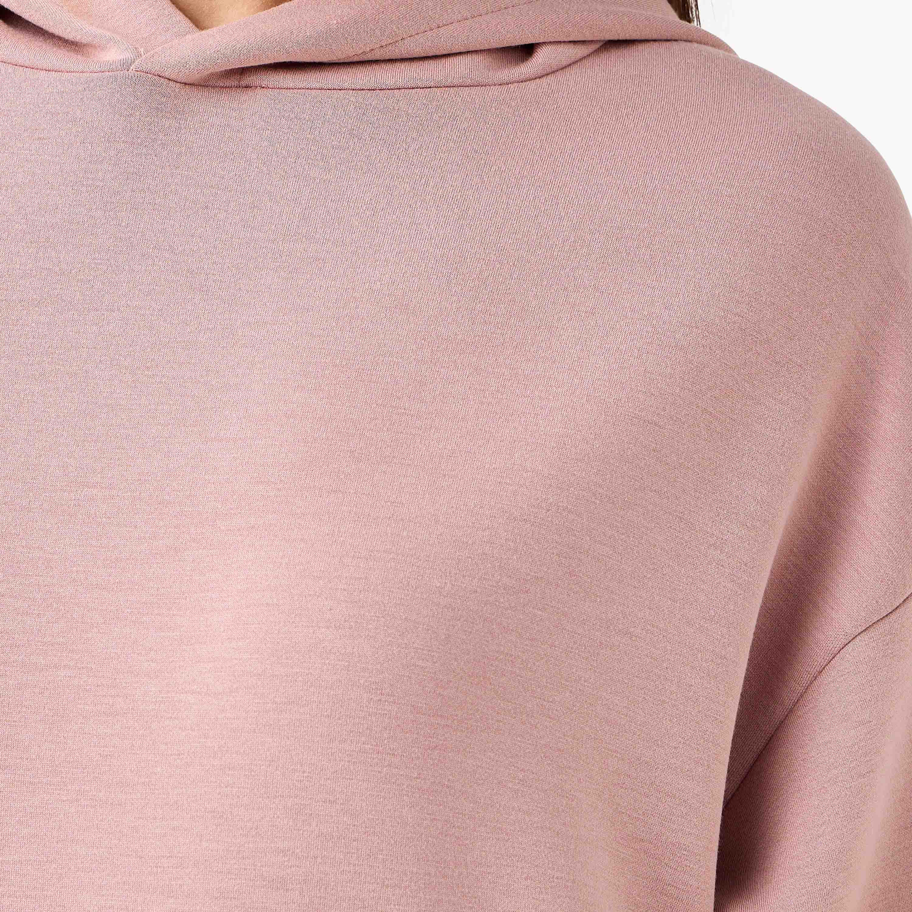 Hoodie with Ribbed Design-women-clothing-coordsets-image-4