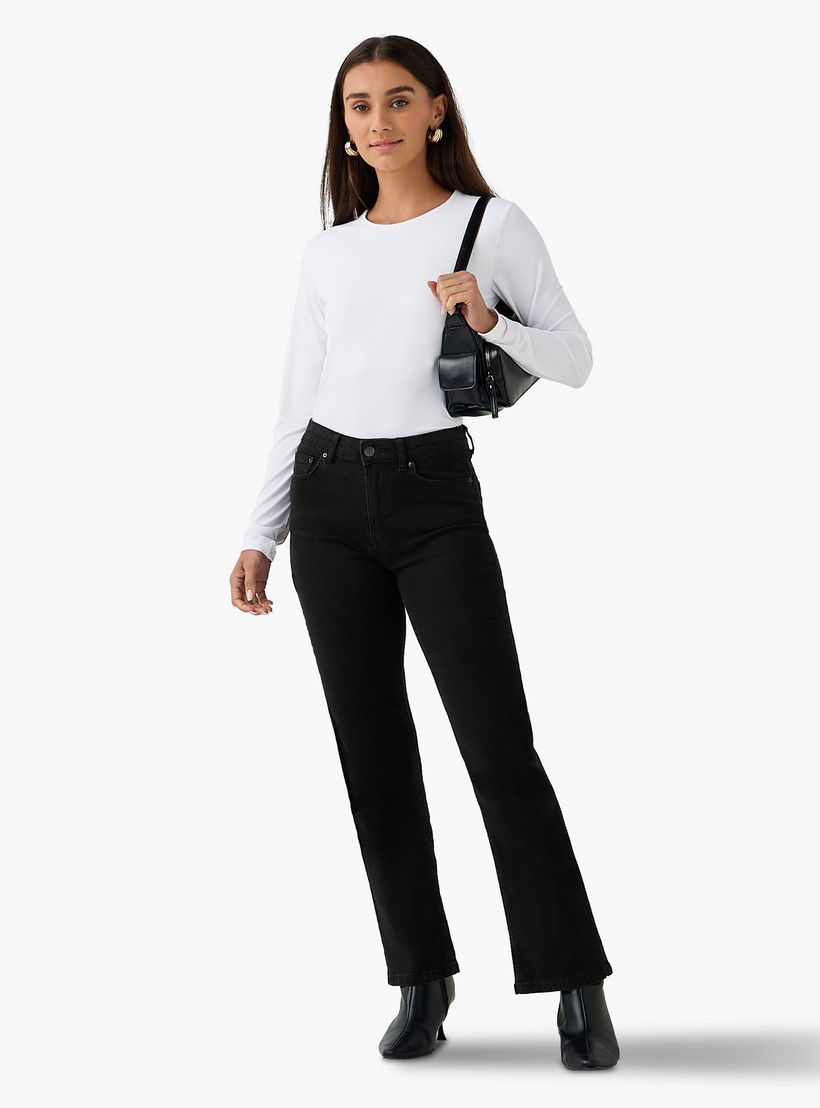 Regular Fit T-shirt with Long Sleeves-women-clothing-tshirts-image-2