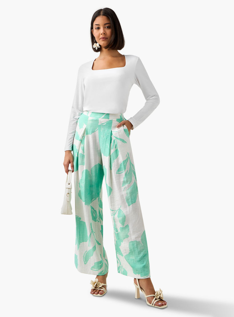 تيشيرت برقبة مربعة وقصة عادية-women-clothing-tshirts-image-2
