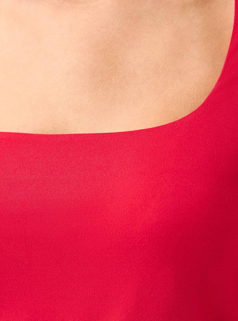 Regular Fit T-shirt with Square Neck-women-clothing-tshirts-image-4
