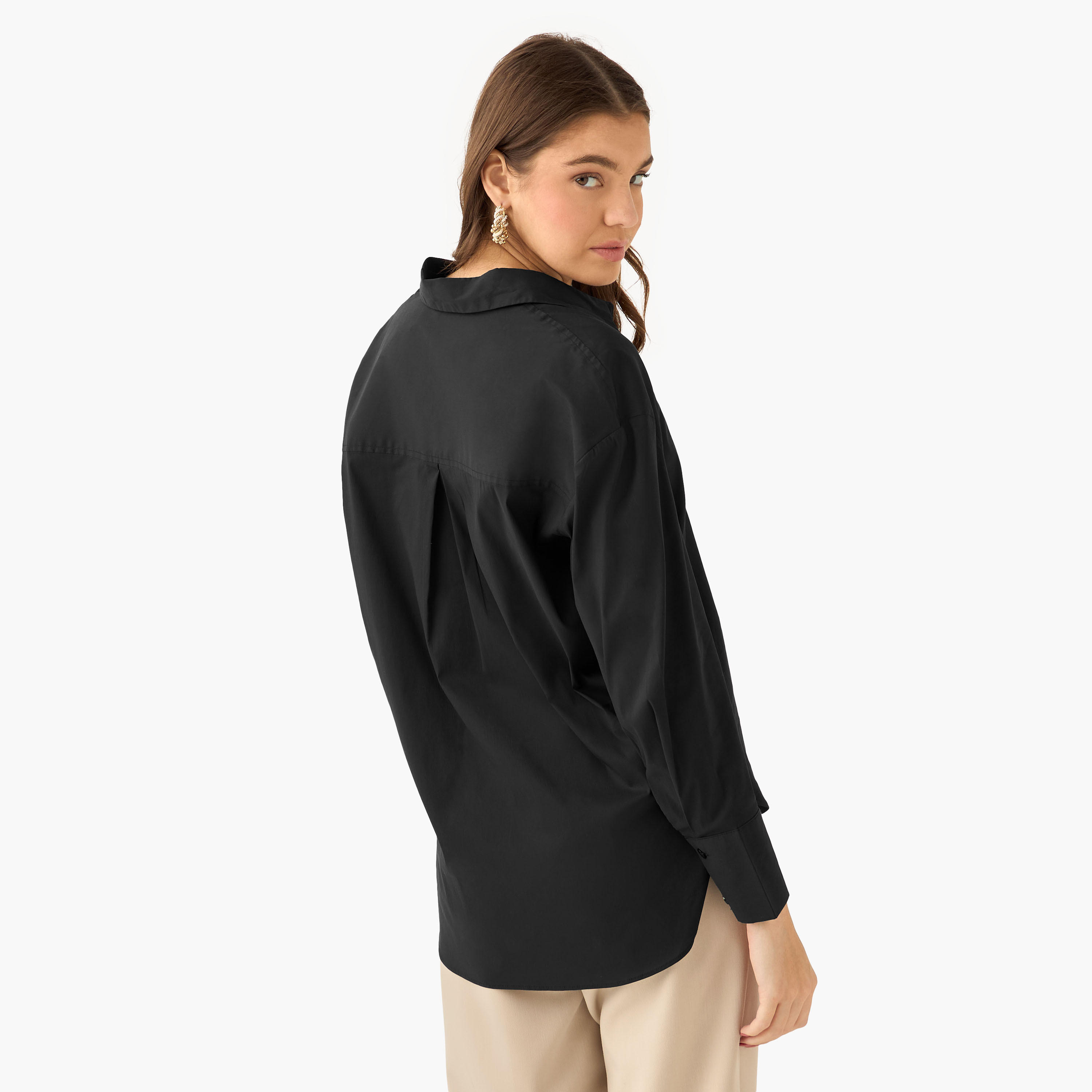 قميص بوبلين بطول غير متساوي-women-clothing-shirtsandblouses-shirts-image-4