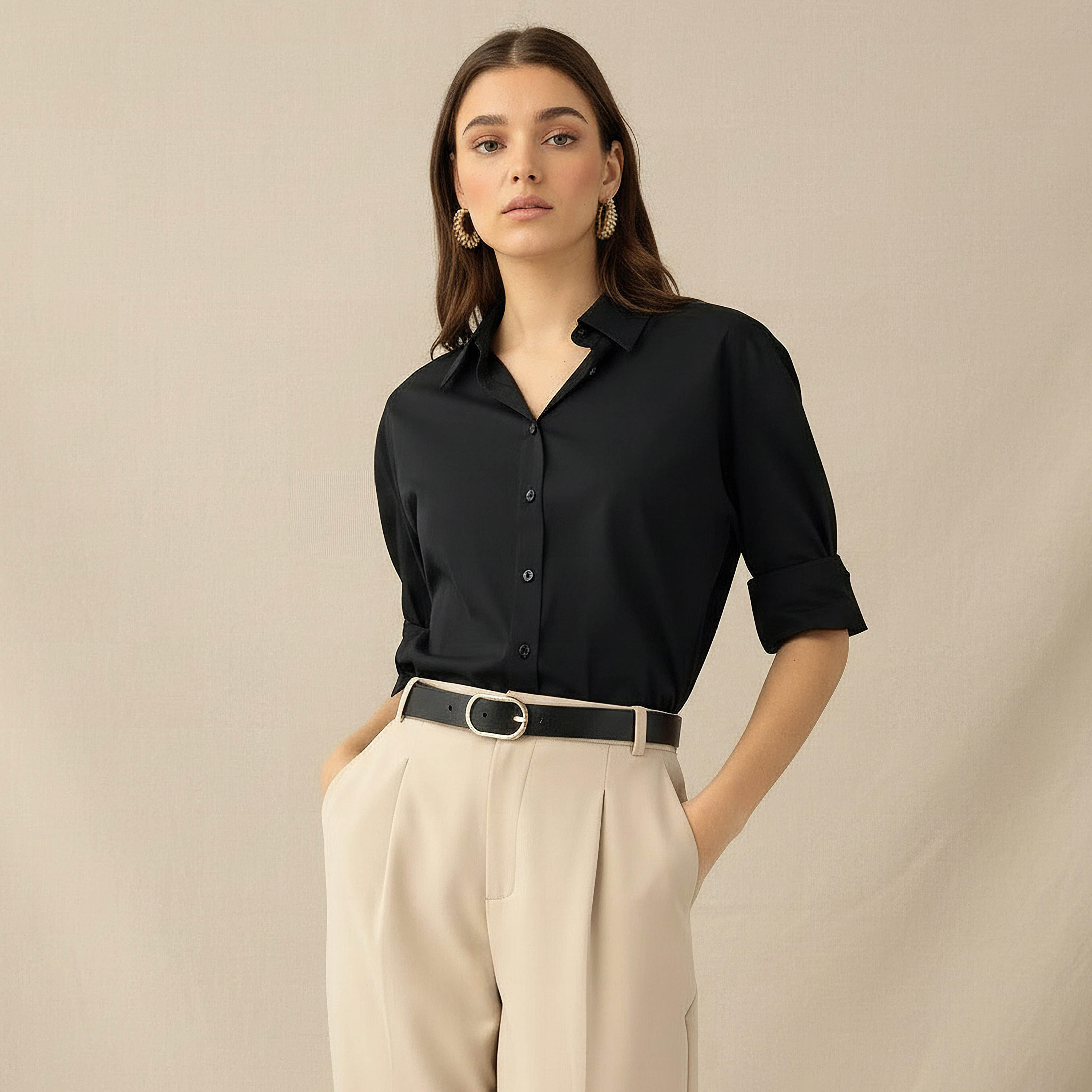 قميص بوبلين بطول غير متساوي-women-clothing-shirtsandblouses-shirts-image-7