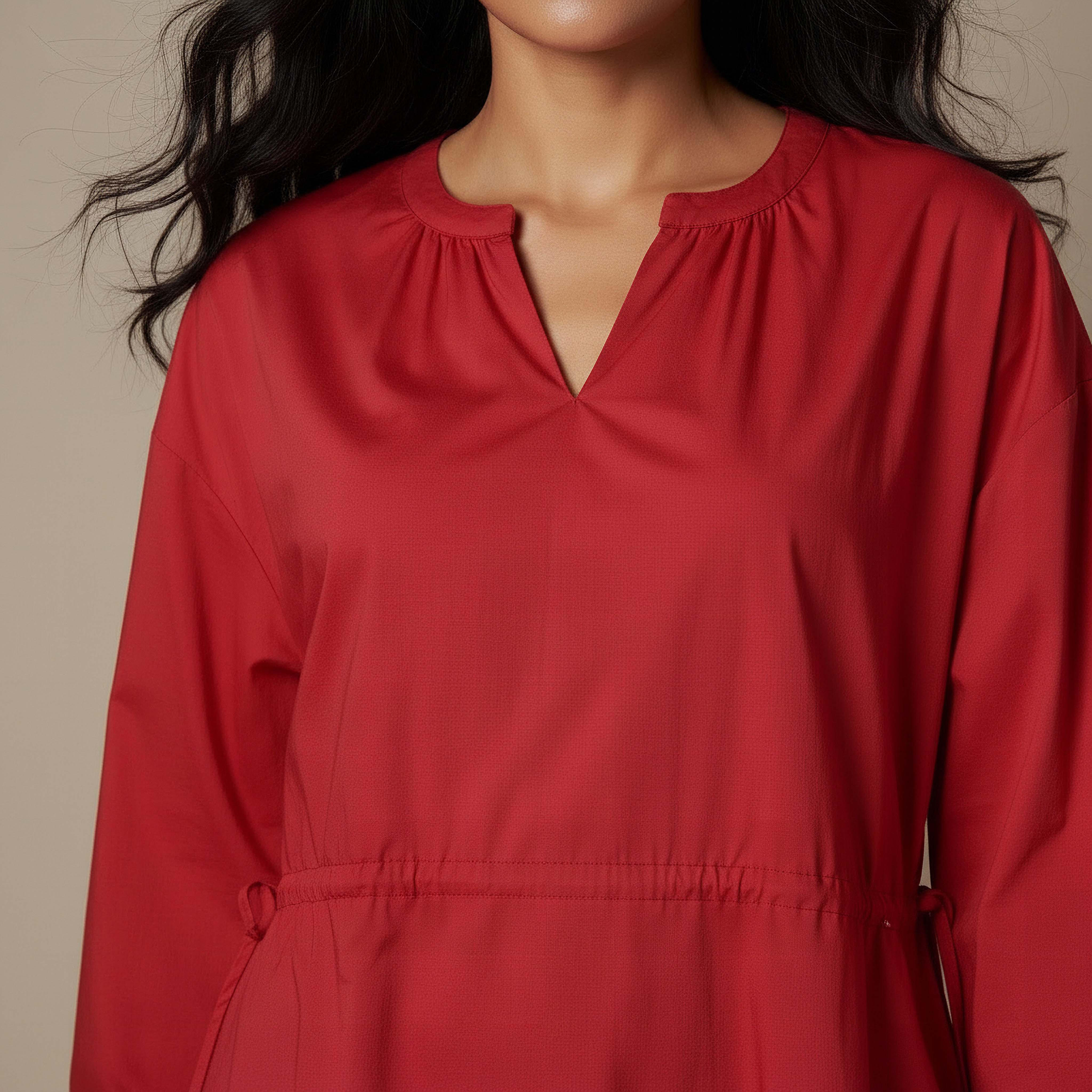 A-line Midi Cotton Dress with Pockets-women-clothing-dresses-image-4