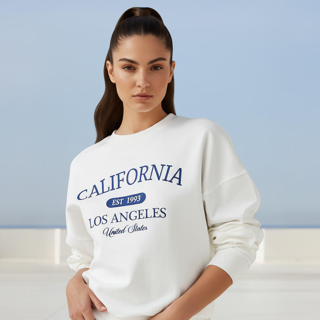 Regular Fit Sweatshirt with Typographic Print-women-winterwear-hoodiesandsweatshirts-sweatshirts-image-1