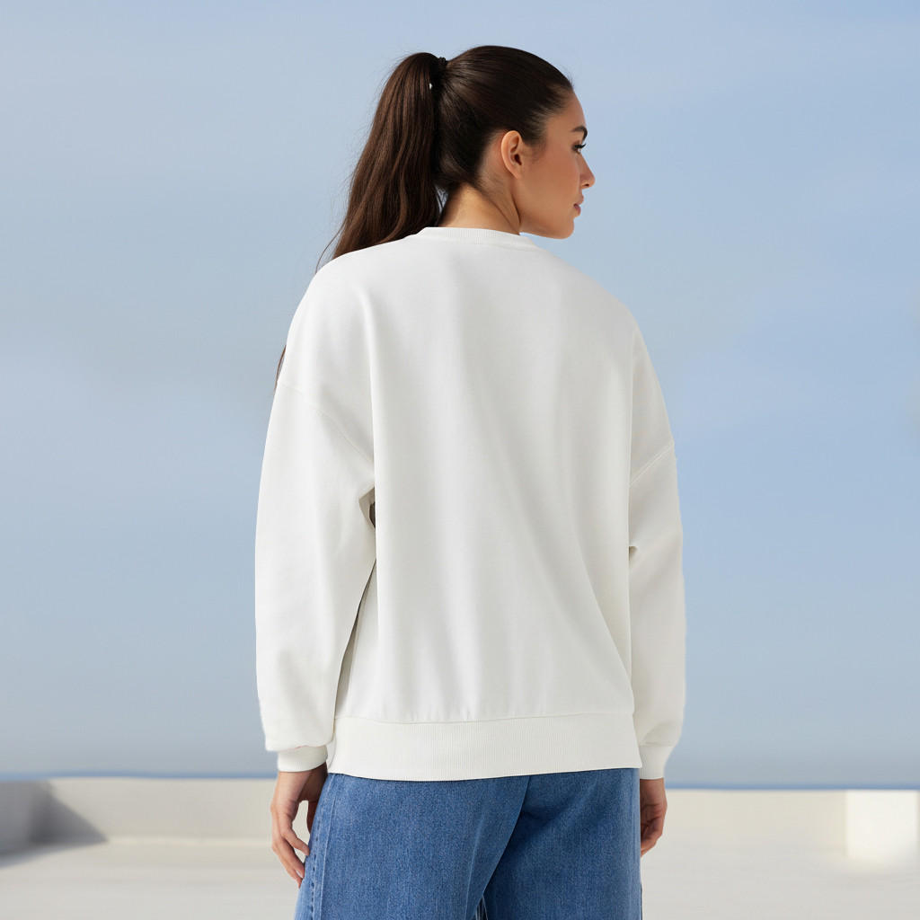 Regular Fit Sweatshirt with Typographic Print-women-winterwear-hoodiesandsweatshirts-sweatshirts-image-3