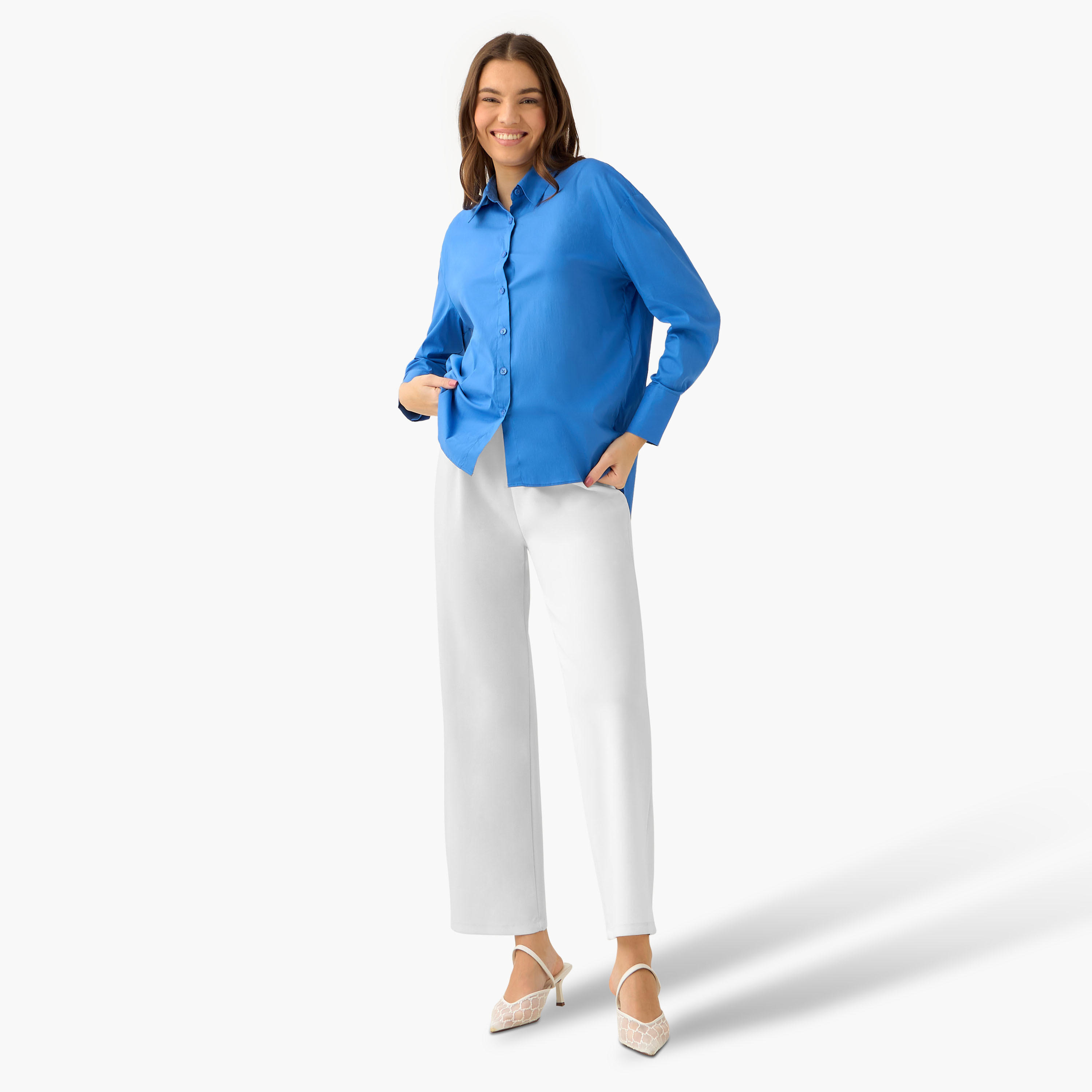 قميص بوبلين بطول غير متساوي-women-clothing-shirtsandblouses-shirts-image-4
