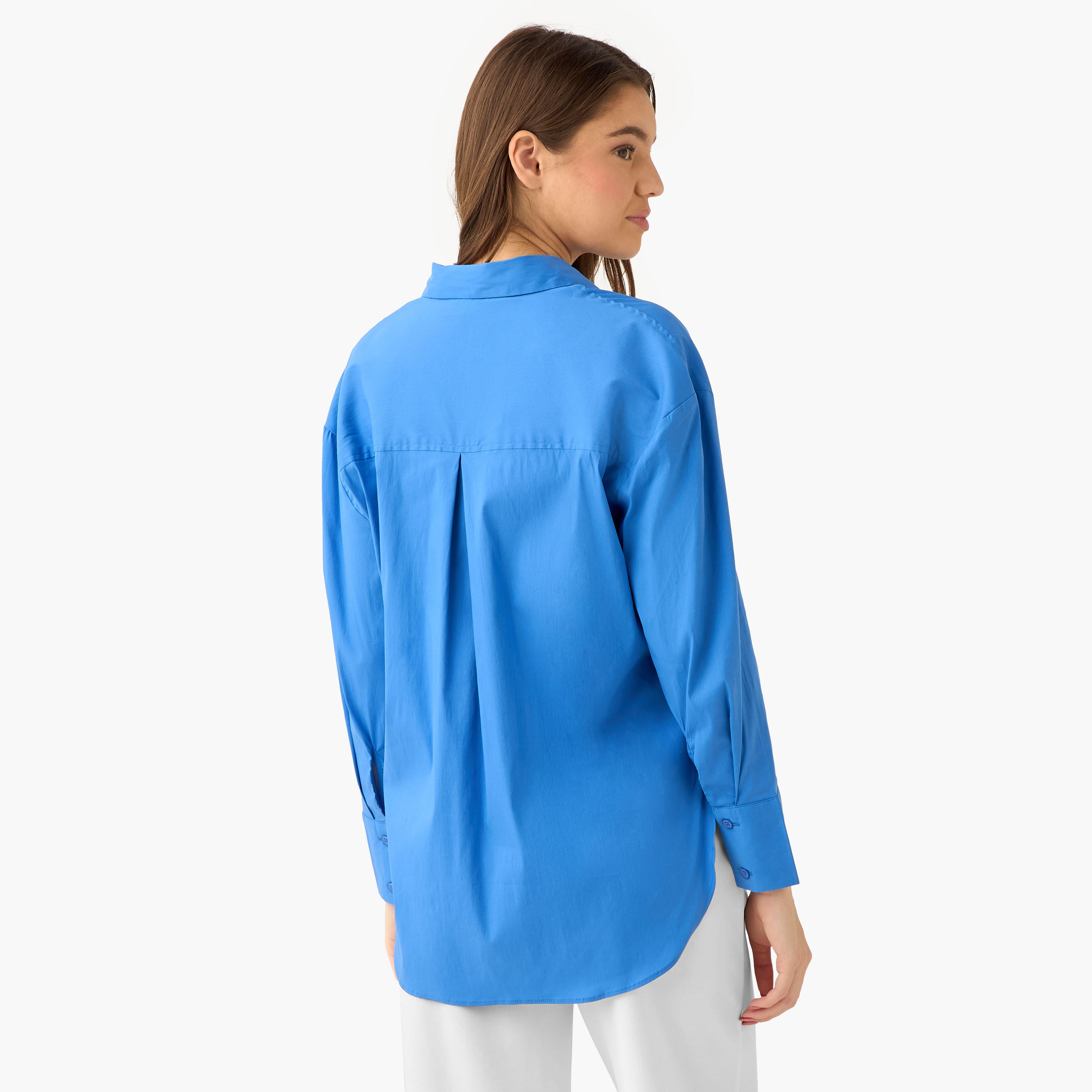 قميص بوبلين بطول غير متساوي-women-clothing-shirtsandblouses-shirts-image-5