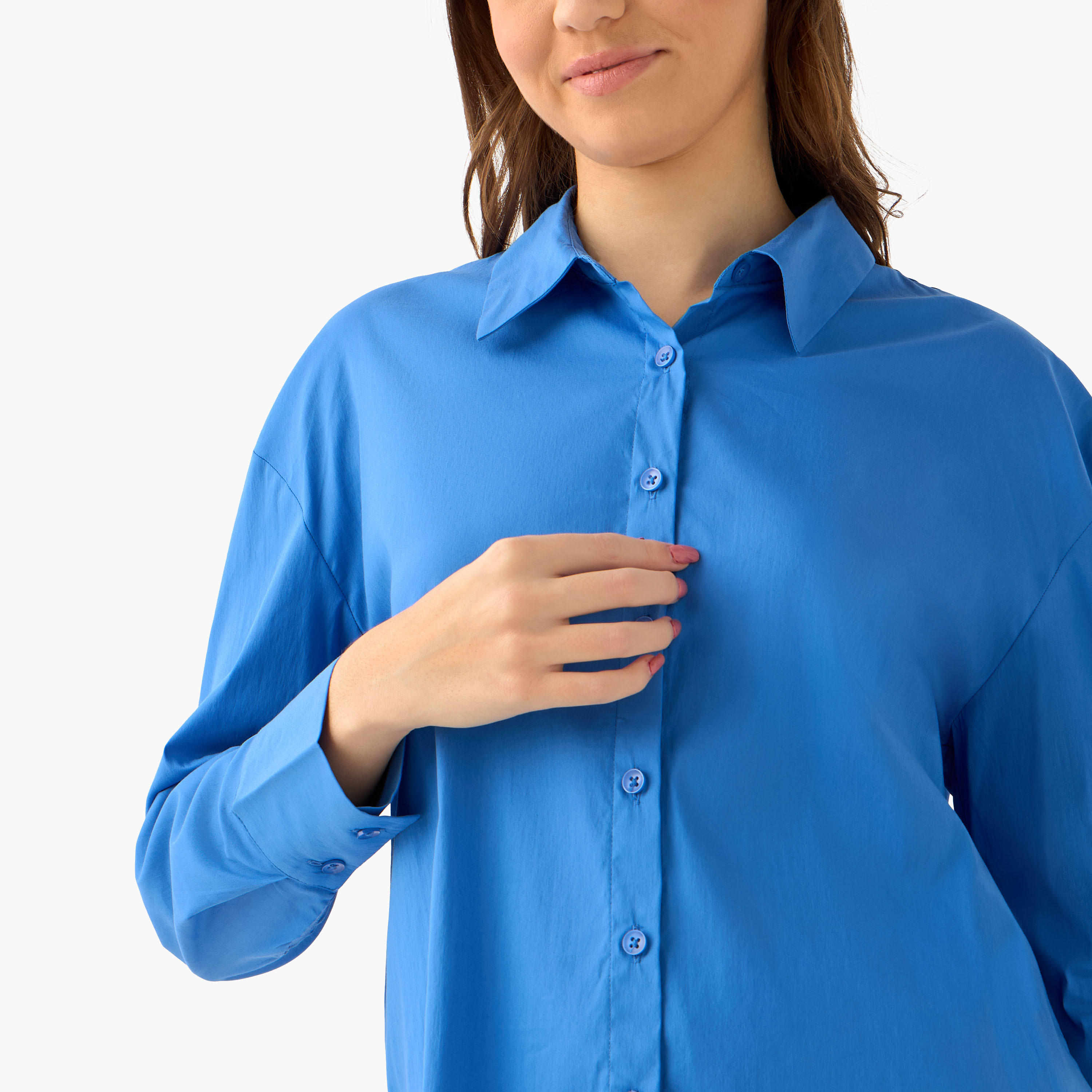 قميص بوبلين بطول غير متساوي-women-clothing-shirtsandblouses-shirts-image-6