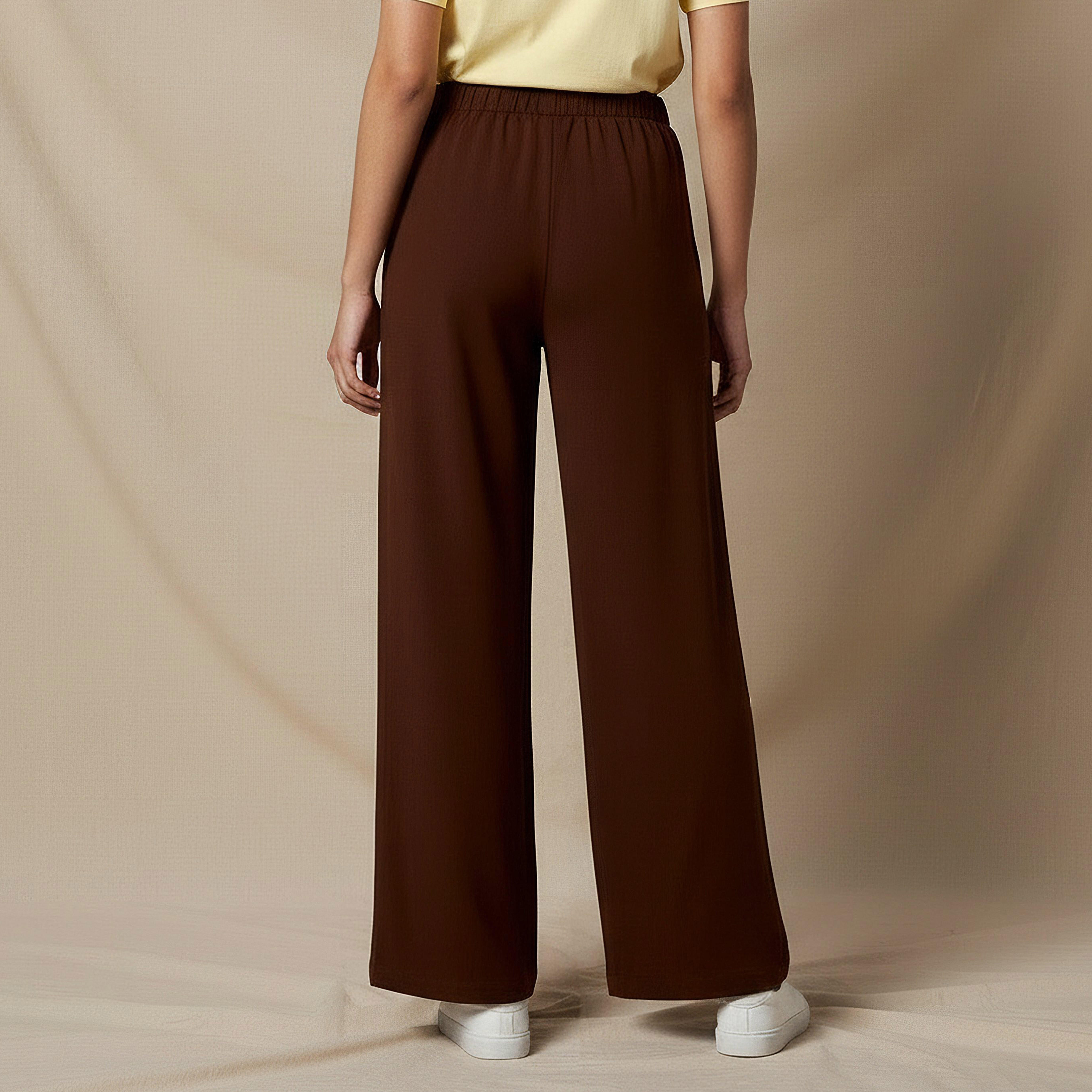Regular Fit Mid-Rise Wide Leg Pants-women-clothing-coordsets-image-3