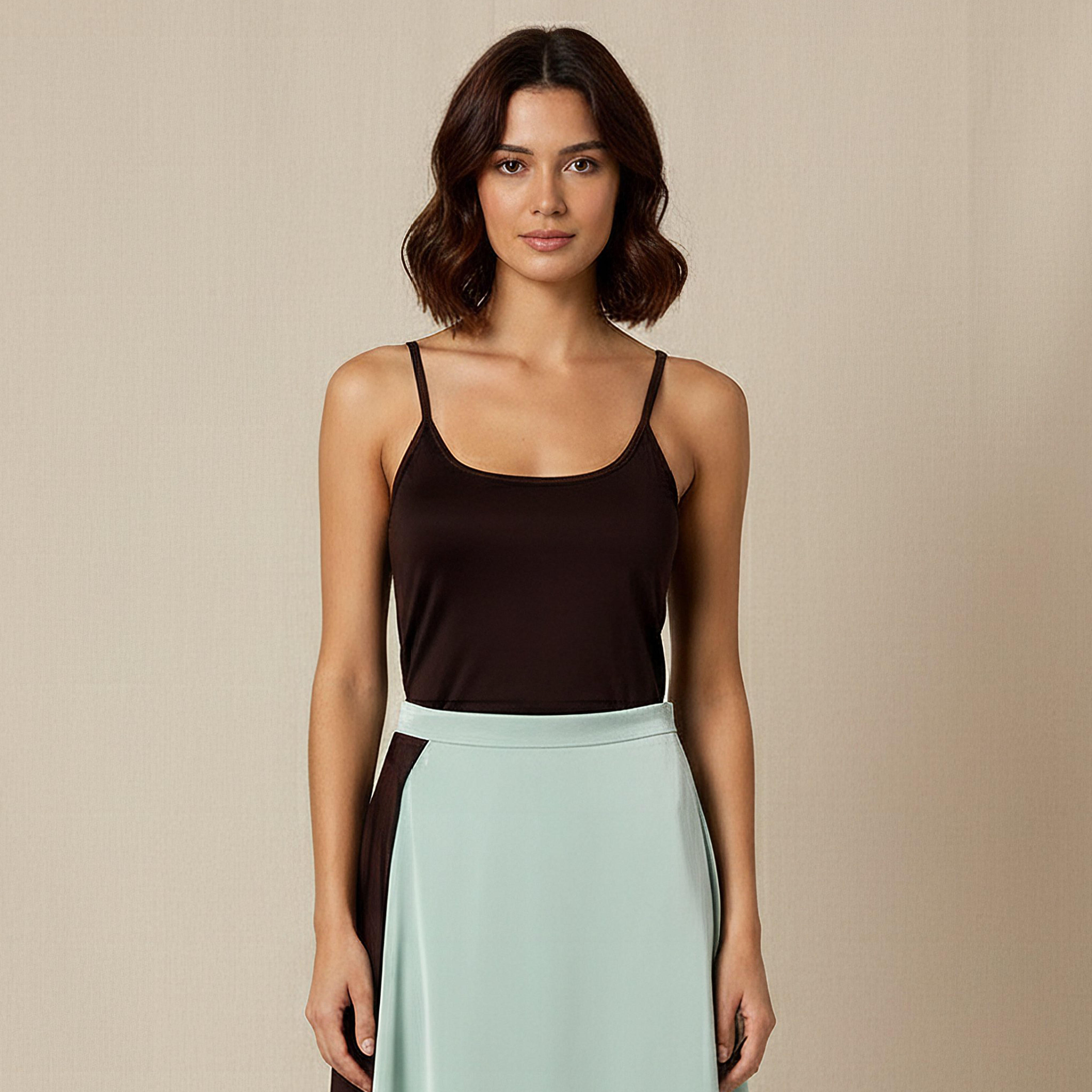 Regular Fit Tank Top with Scoop Neck-women-clothing-lingerie-camisoles-image-1