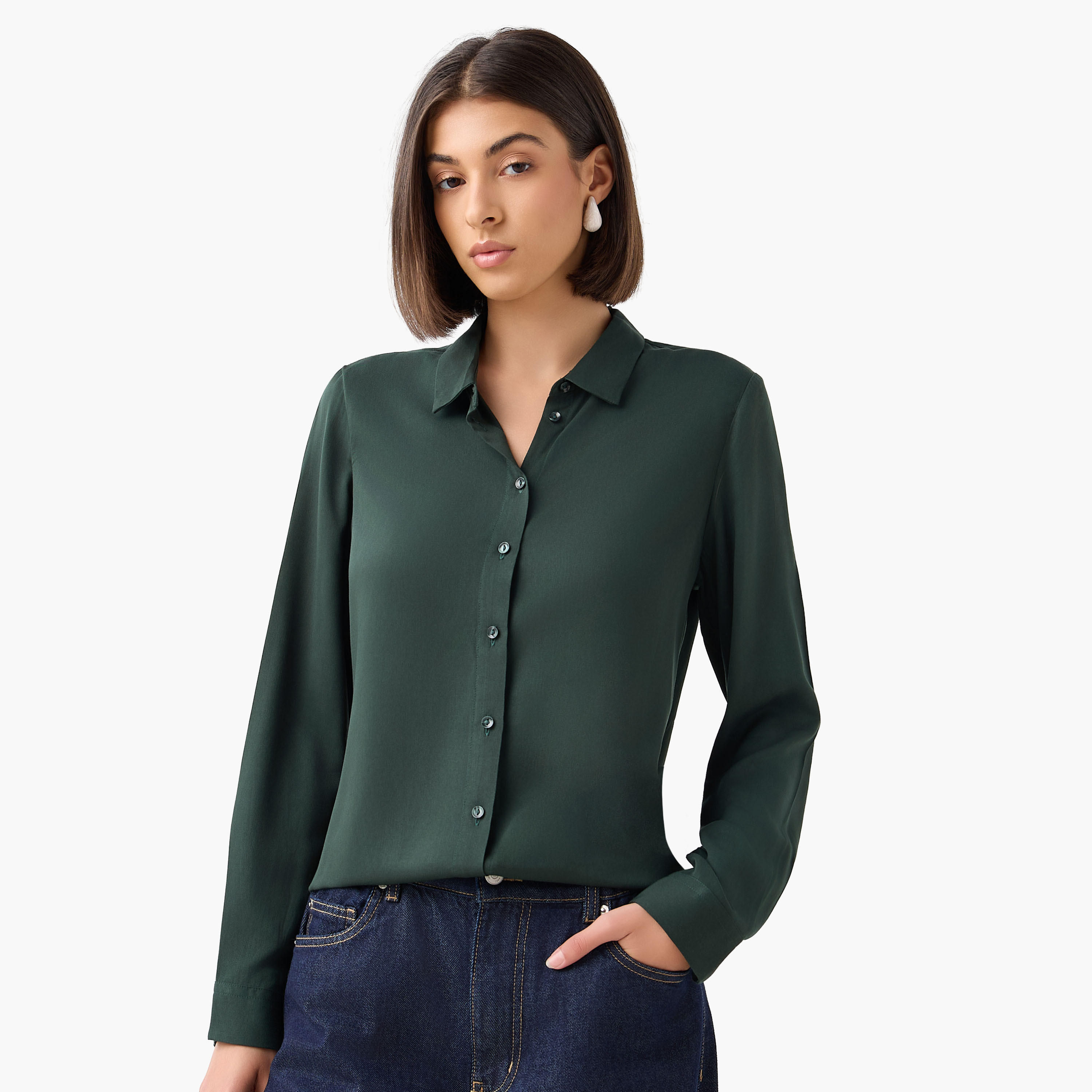 قميص فيسكوز بأكمام طويلة-women-clothing-shirtsandblouses-shirts-image-1